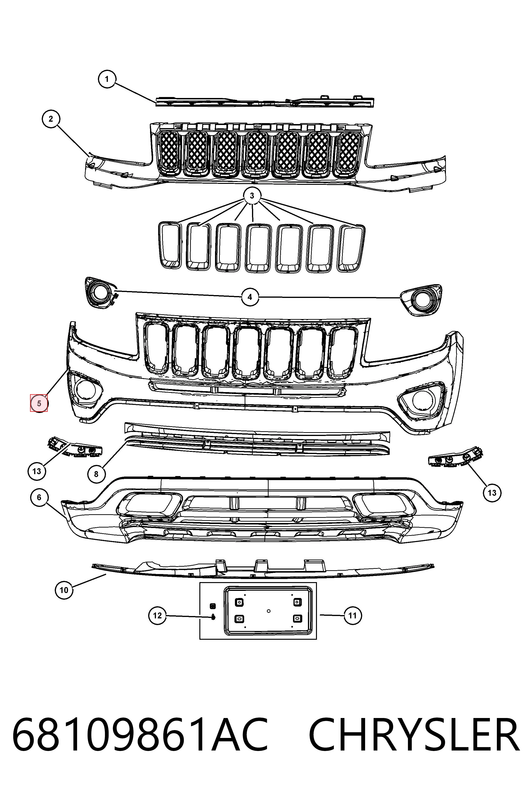 Бампер на авто FPS 3806900 цена, от 60.26 USD