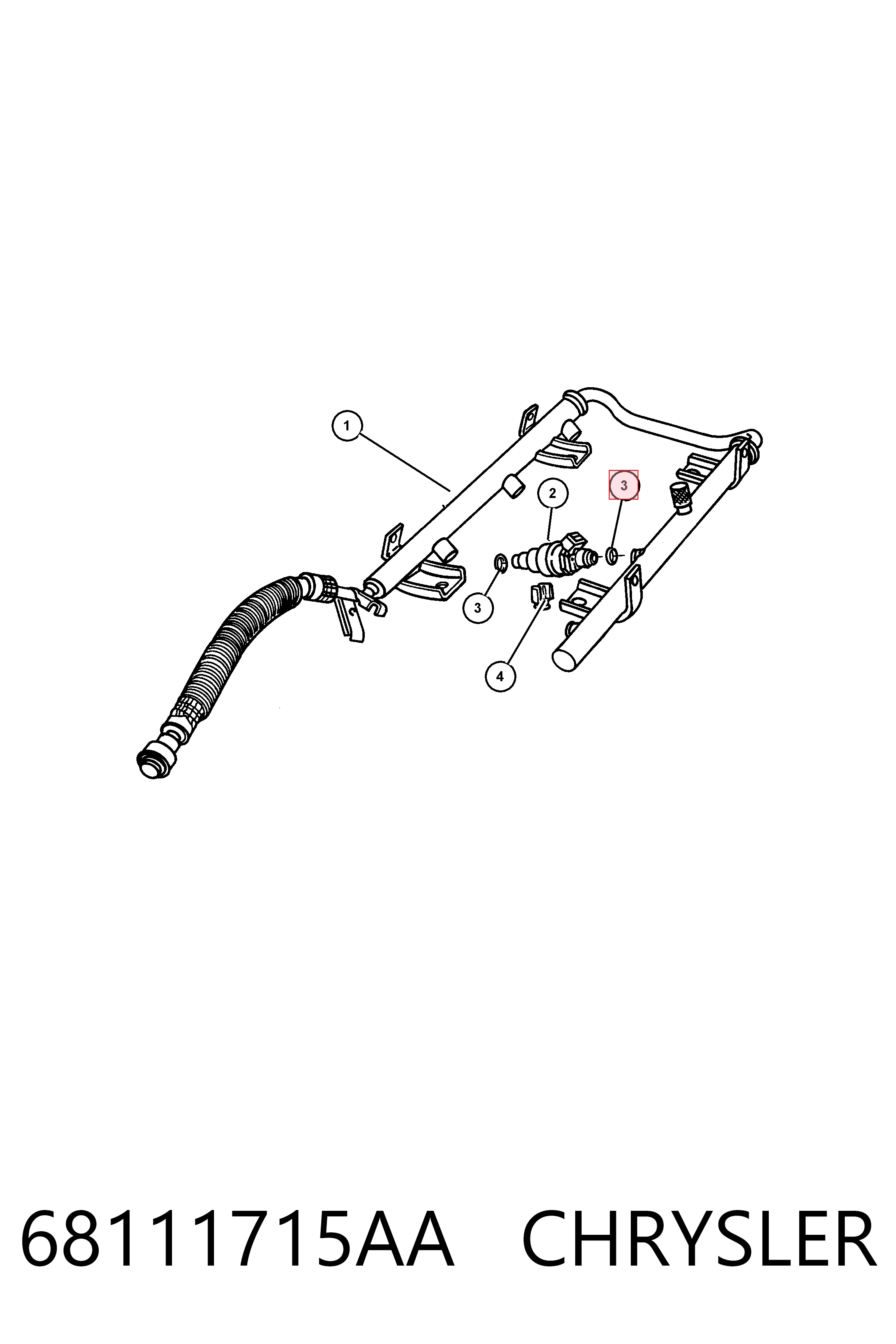 Купить 04897125AA Fiat/Alfa/Lancia Кольцо инжектора