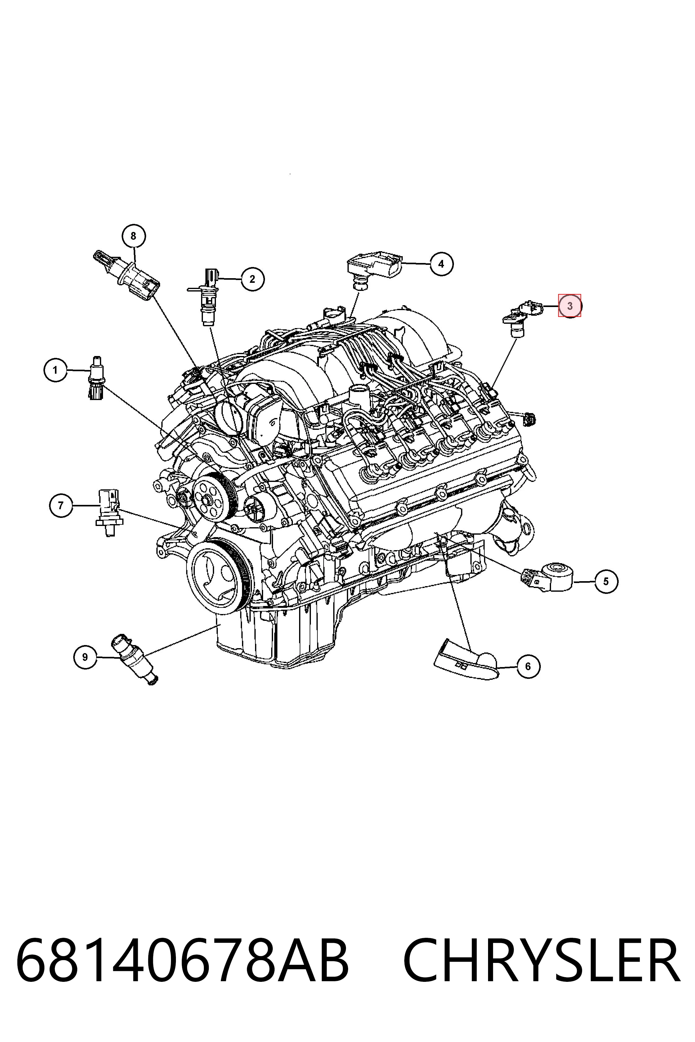 K68140678AB Fiat/Alfa/Lancia ДПКВ