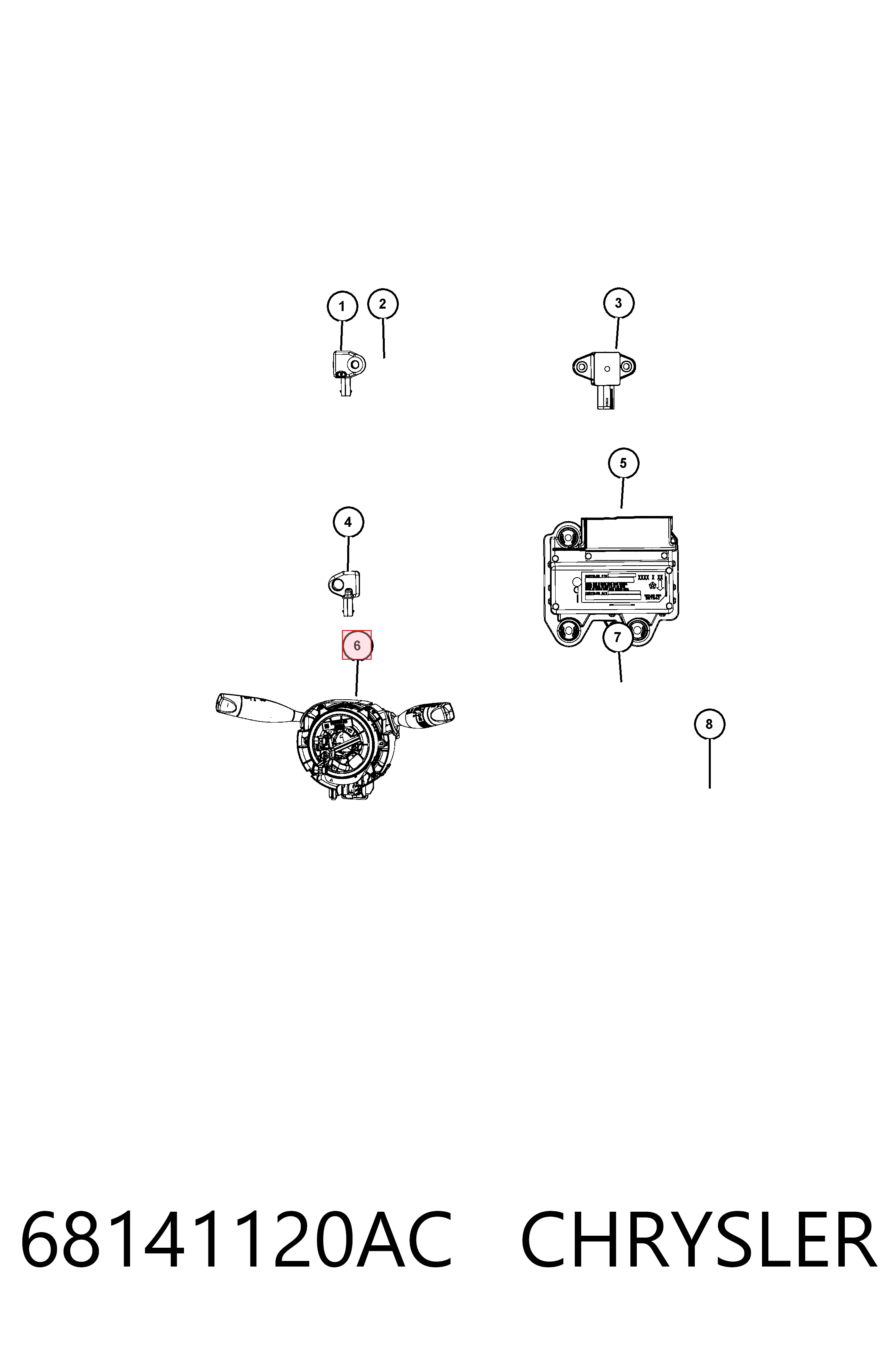 Переключатель подрулевой в сборе на Jeep Cherokee  KL