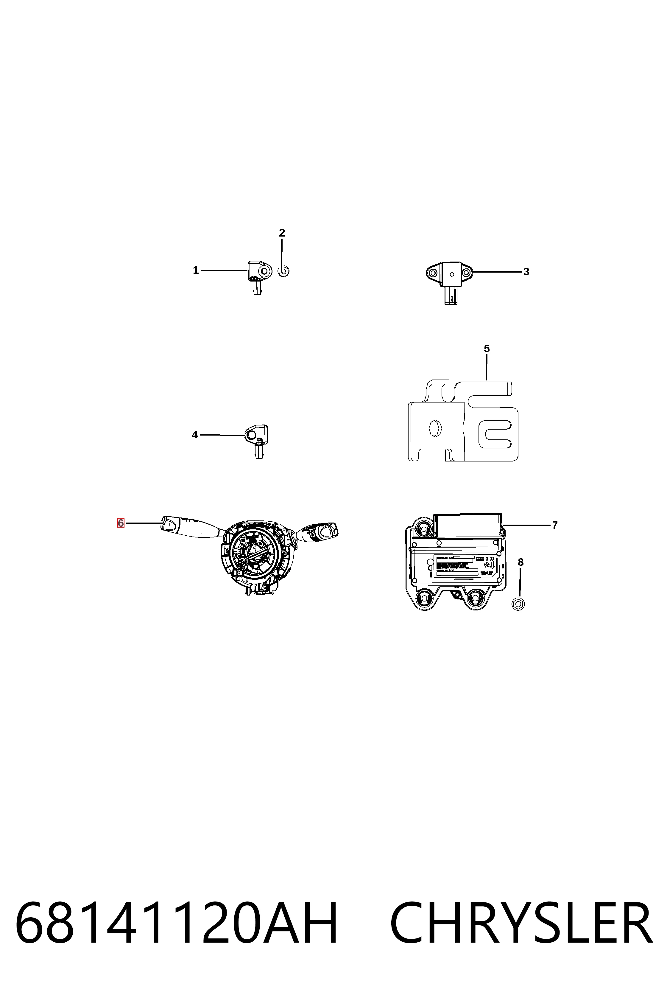 Переключатель подрулевой в сборе на Jeep Cherokee  KL