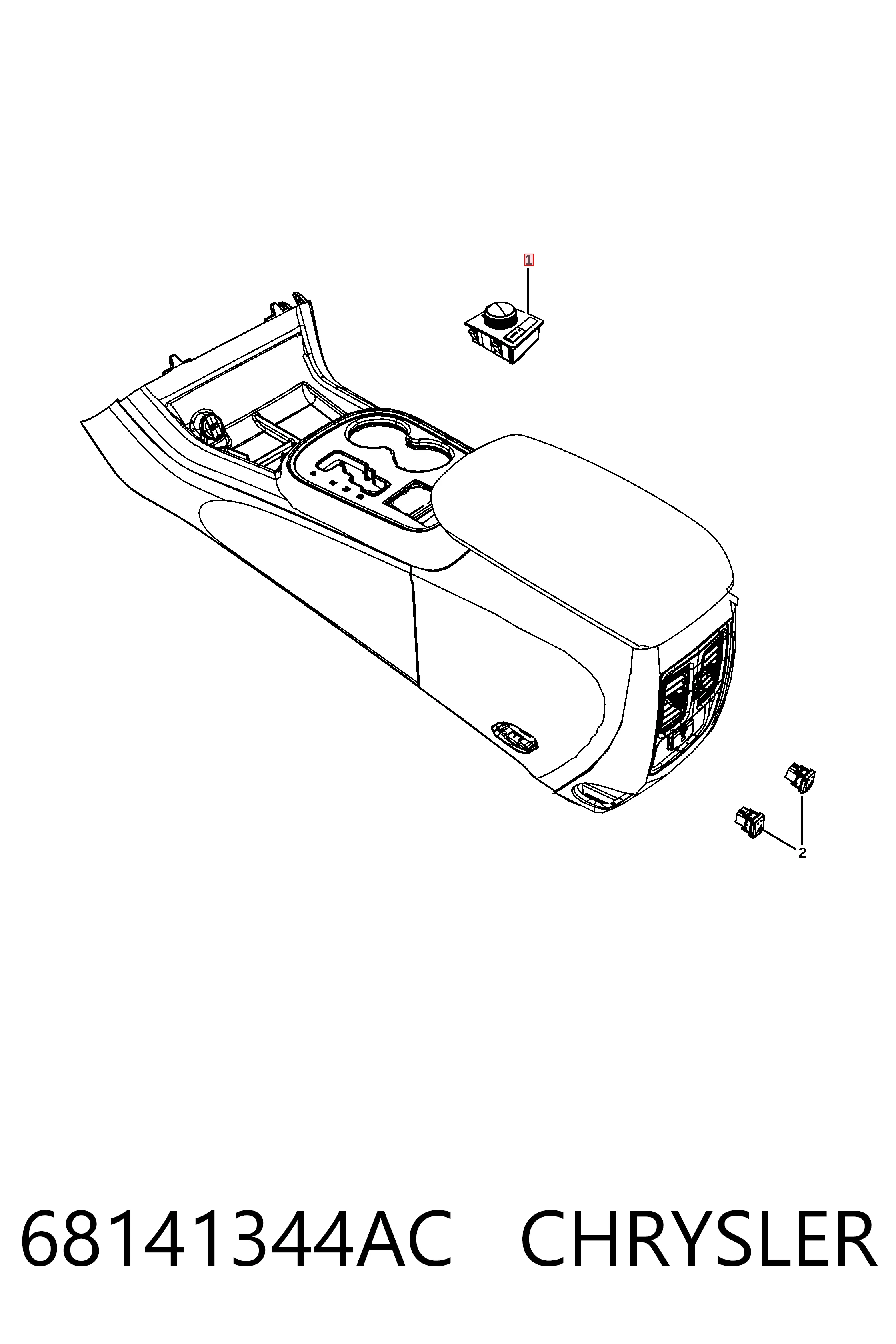 Переключатель режимов КПП Fiat/Alfa/Lancia K68258737AA цена, от 43.71 USD