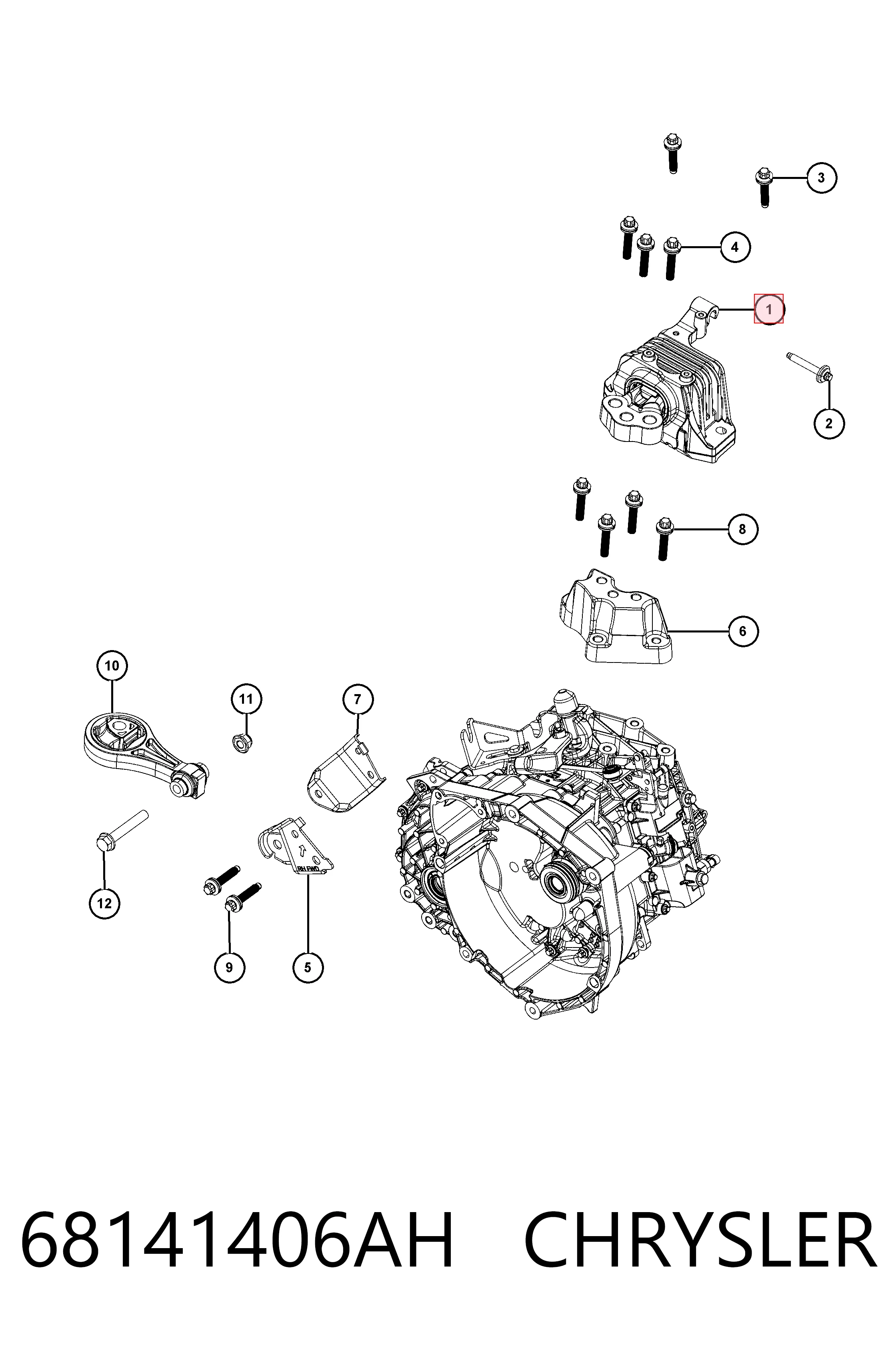 Купить K68141406AF Fiat/Alfa/Lancia 