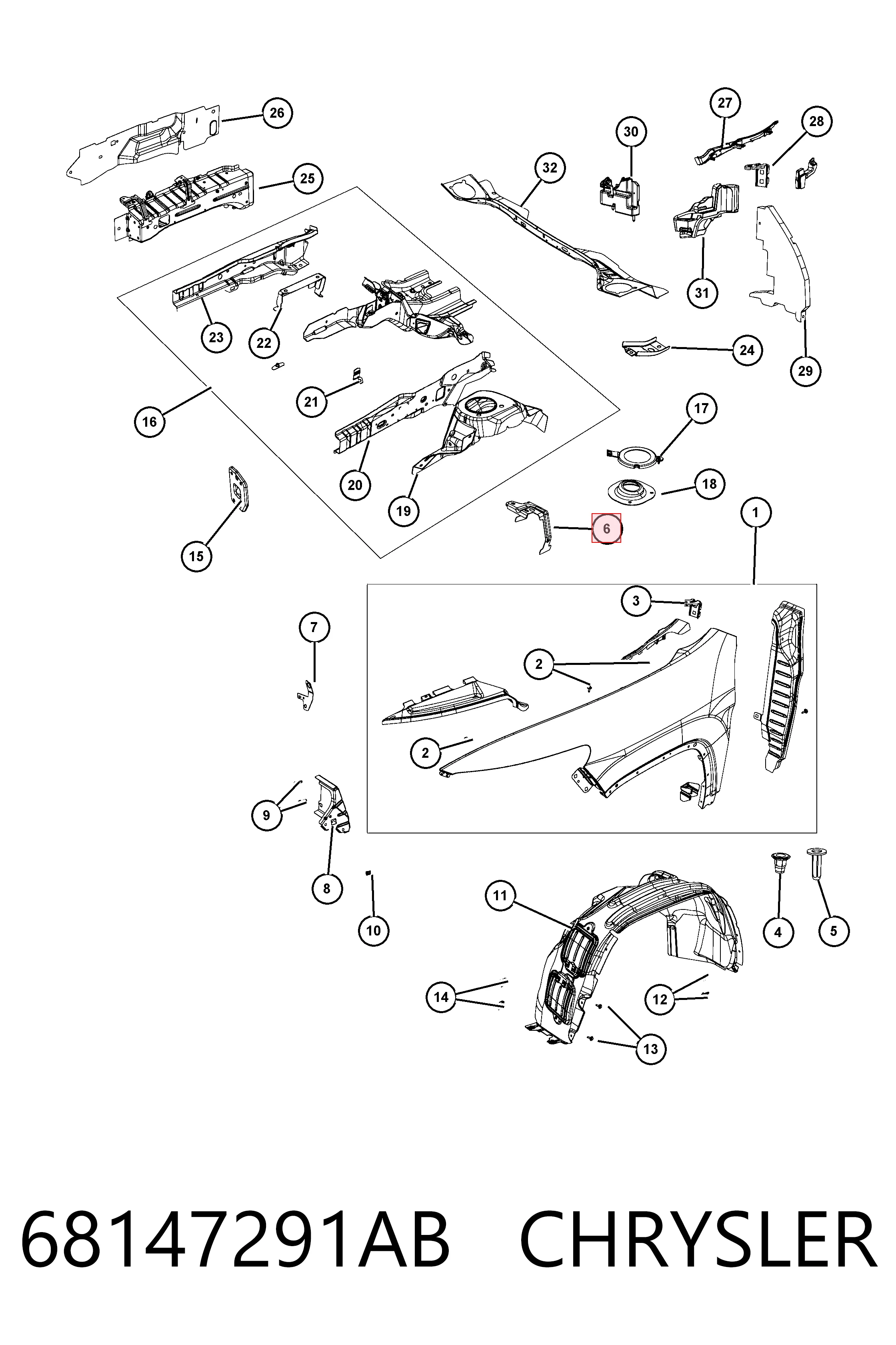 68147291AB Chrysler