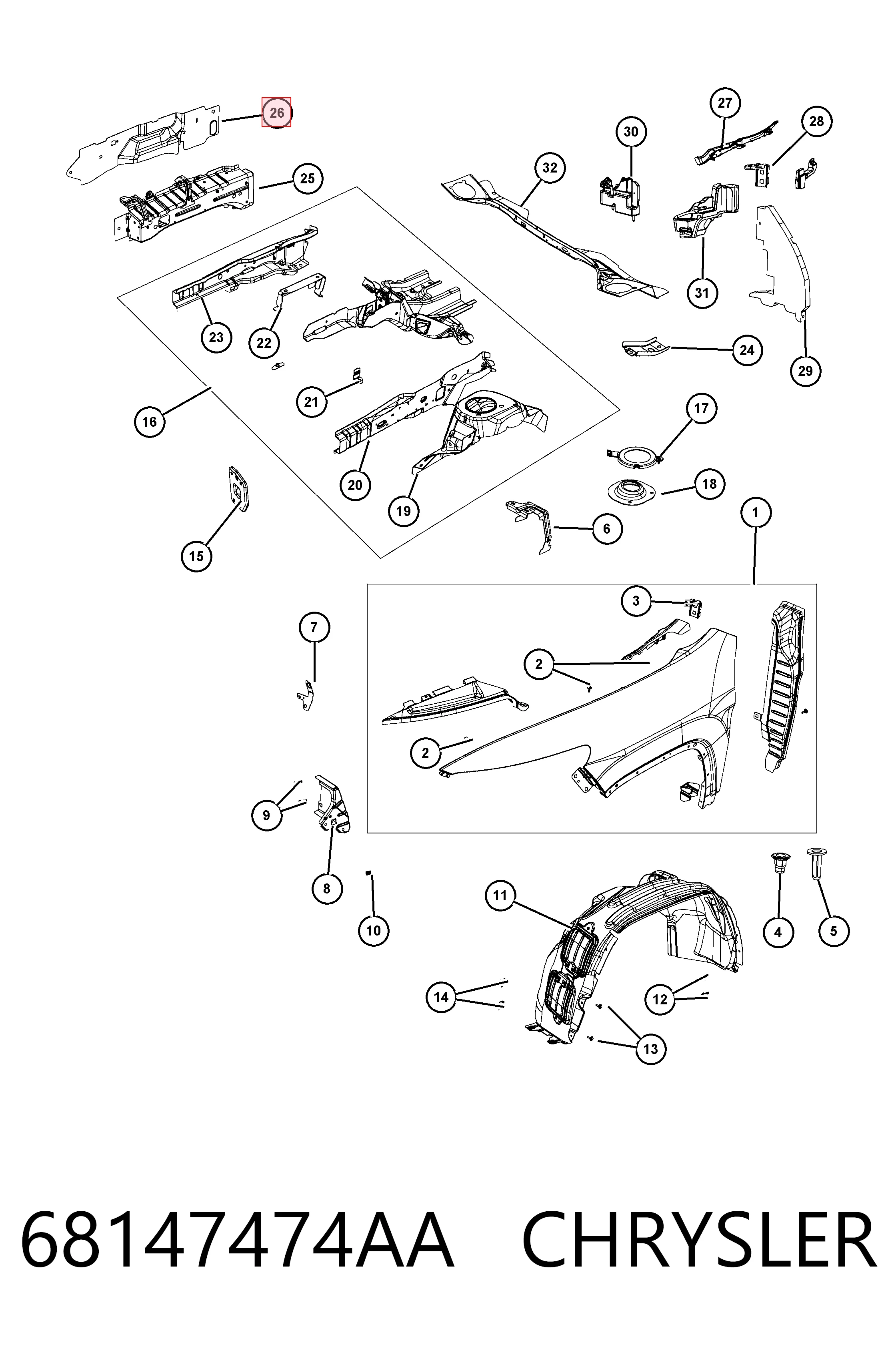 68147474AA Chrysler