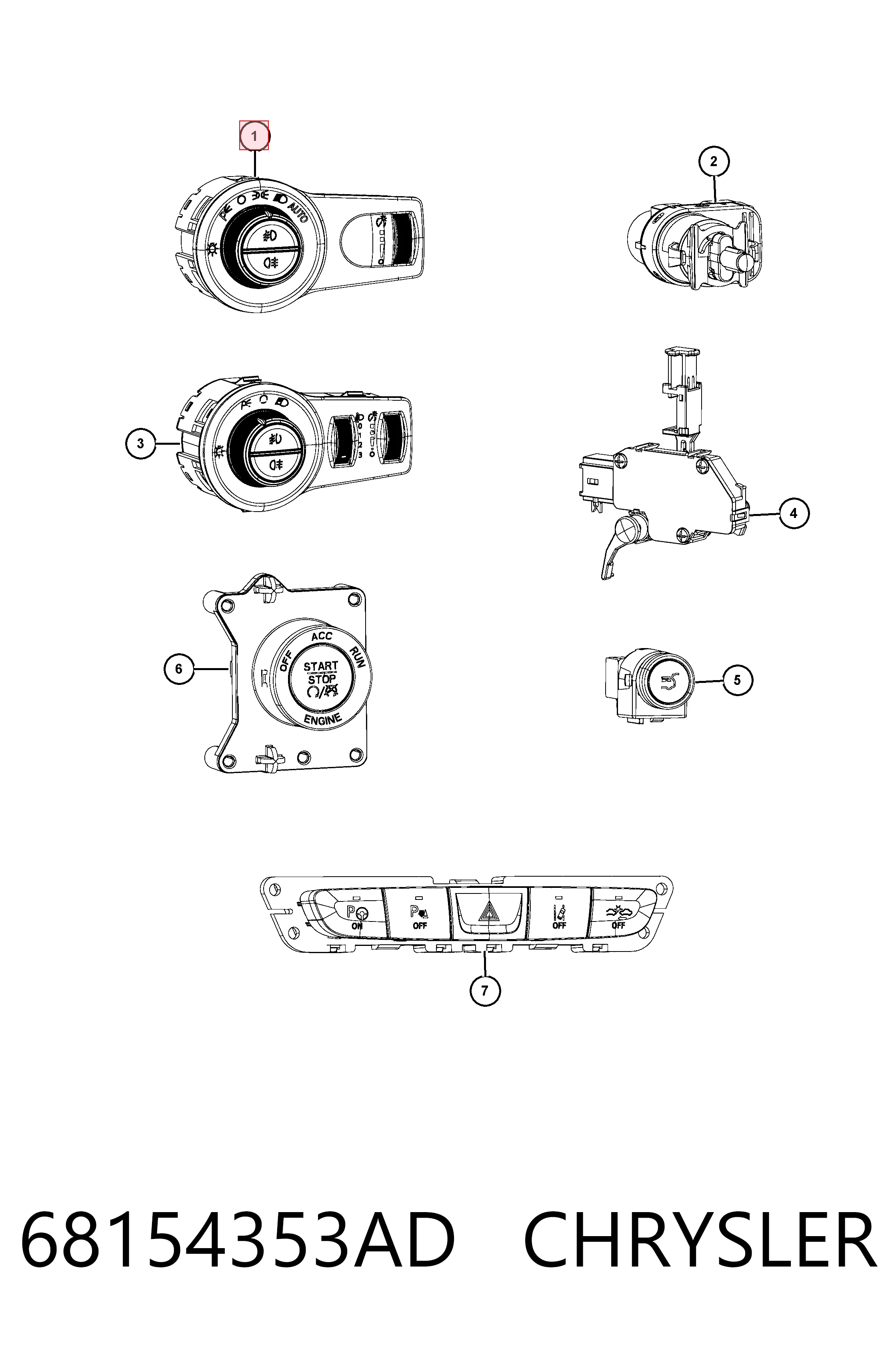 68154353AD Chrysler 