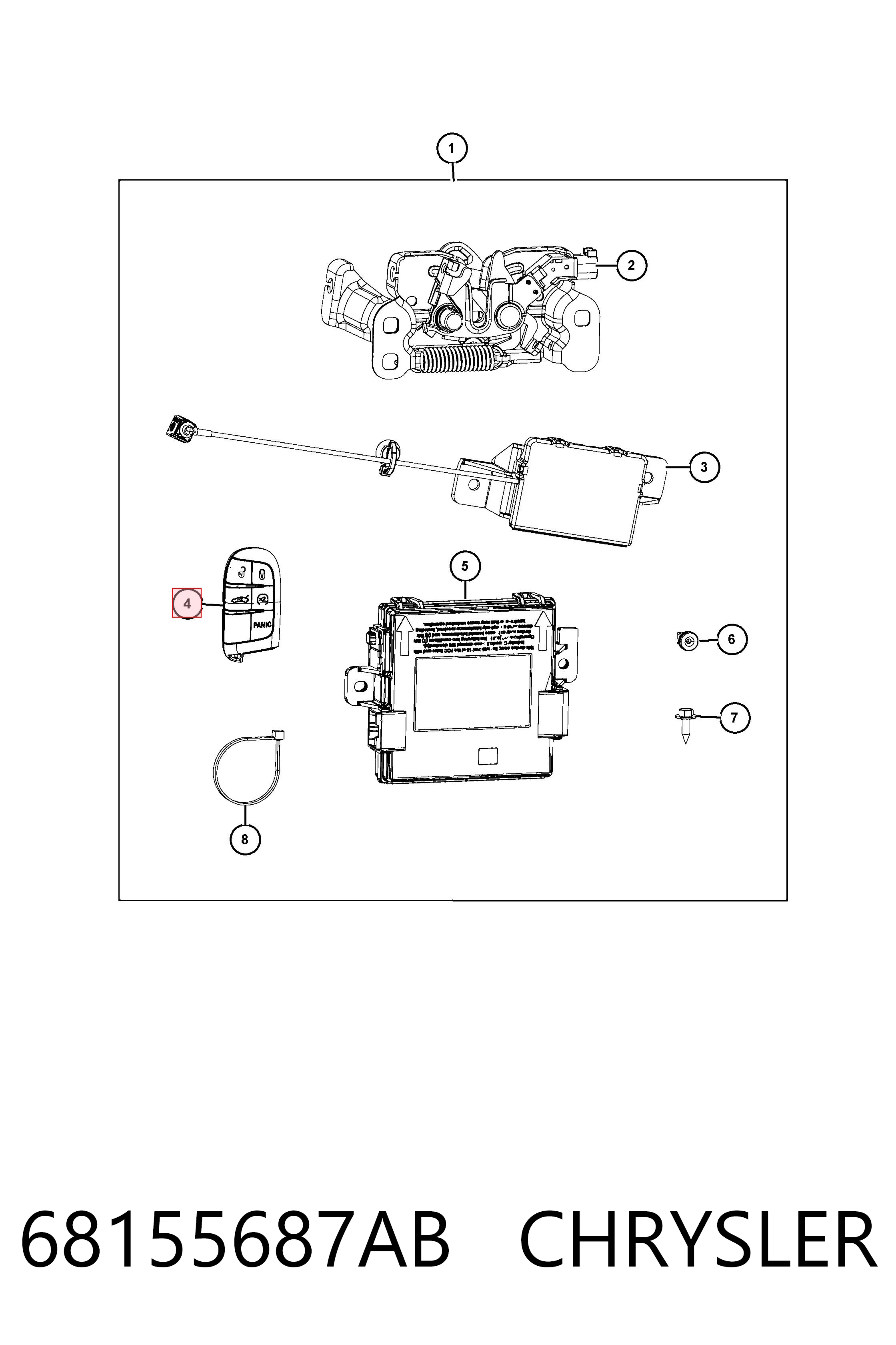 68155687AB Chrysler 
