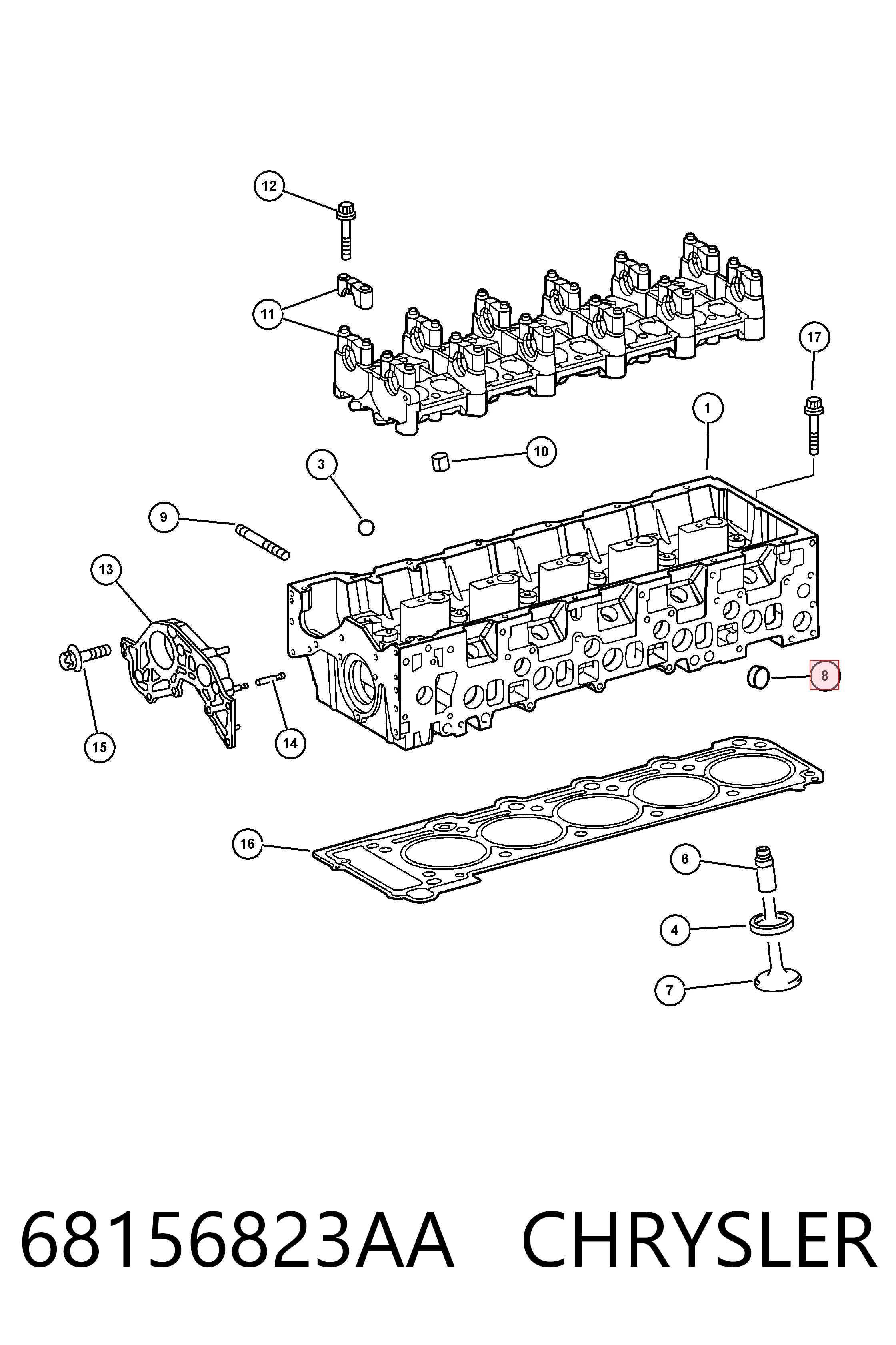 K05080071AA Fiat/Alfa/Lancia 
