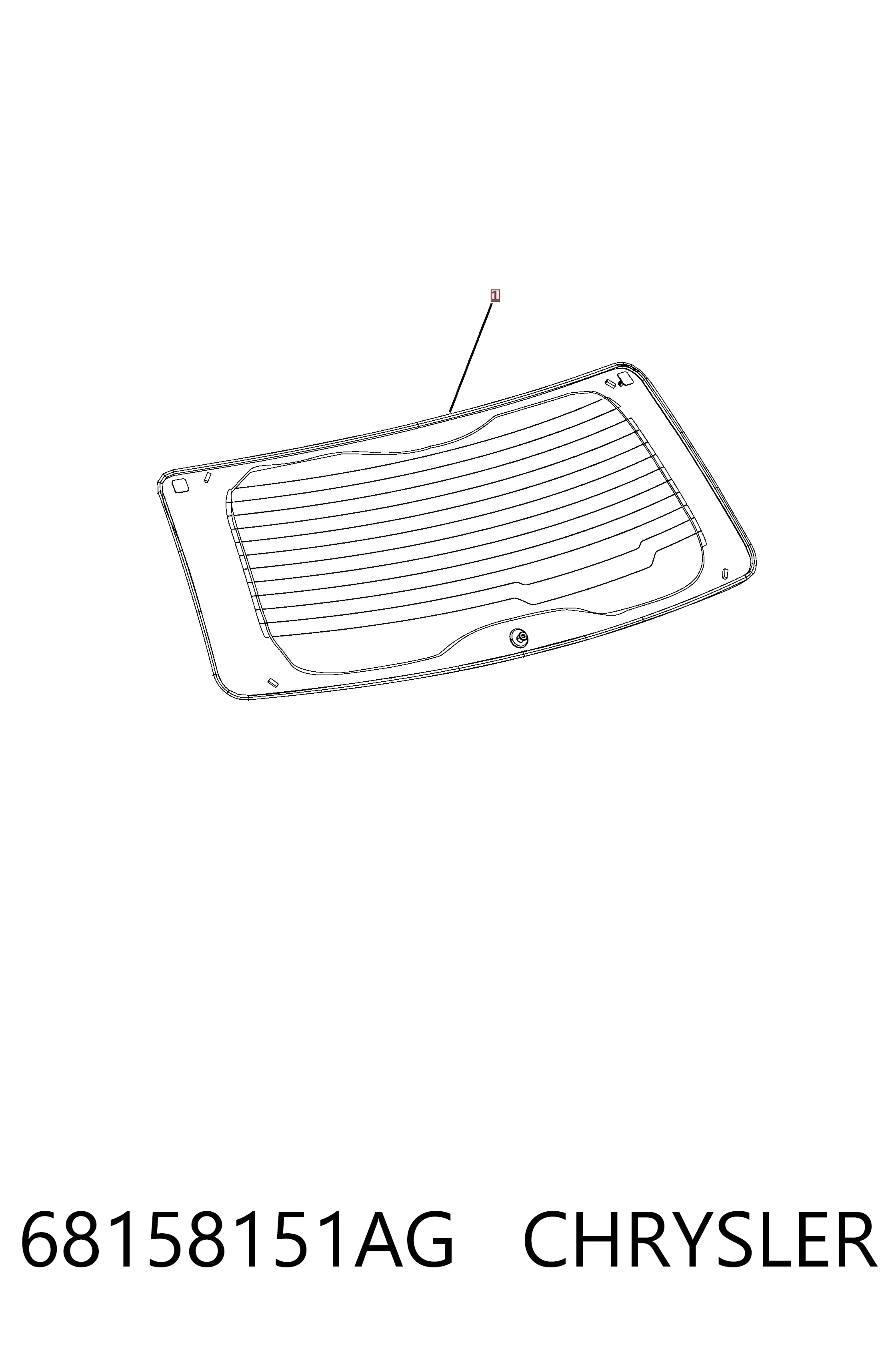 Стекло крышки багажника Fiat/Alfa/Lancia K68211614AA цена, от 131.61 USD