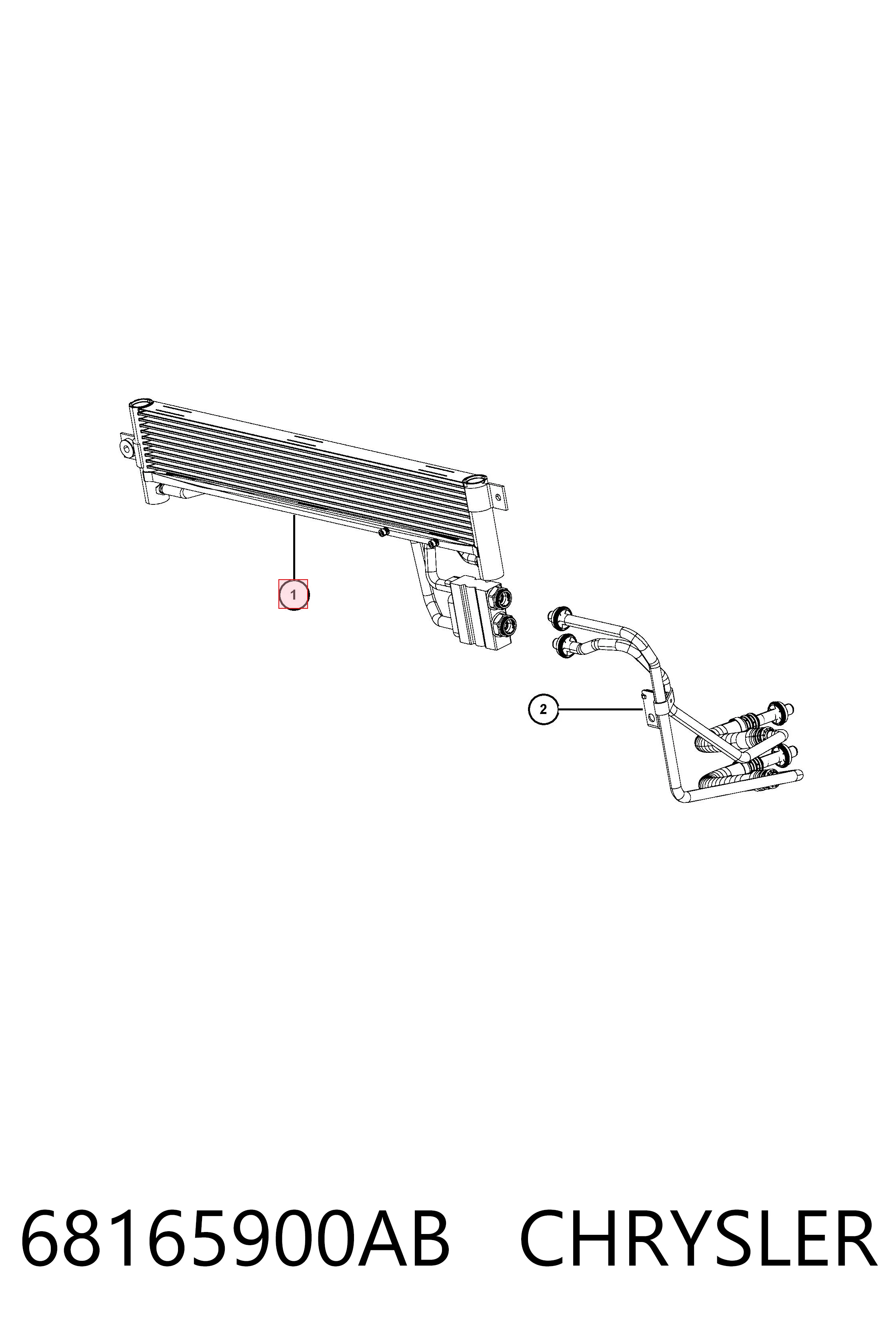K68399021AA Fiat/Alfa/Lancia Радиатор охлаждения, АКПП