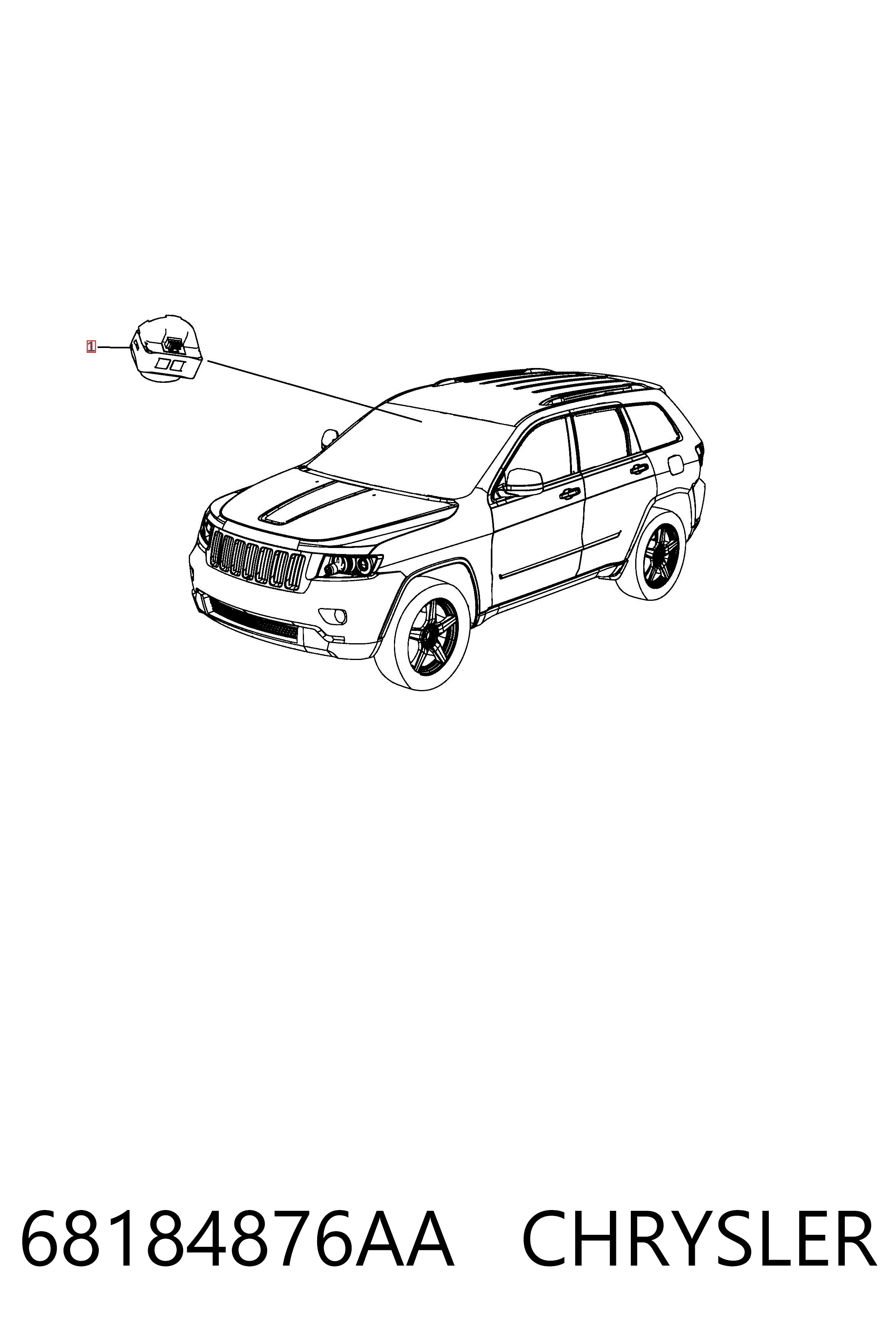 Датчик дождя на Jeep Grand Cherokee IV WK