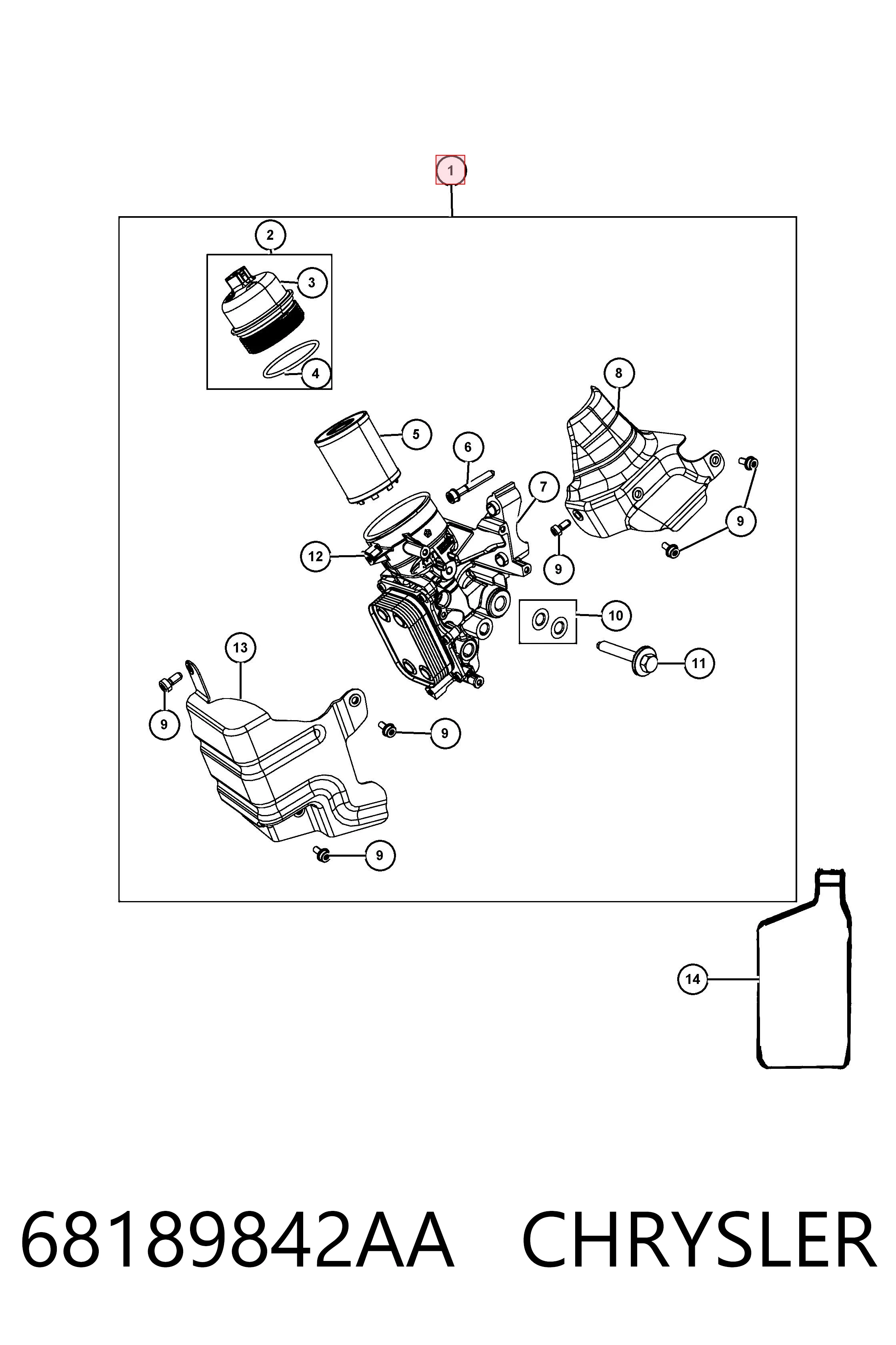 68189842AA Chrysler 