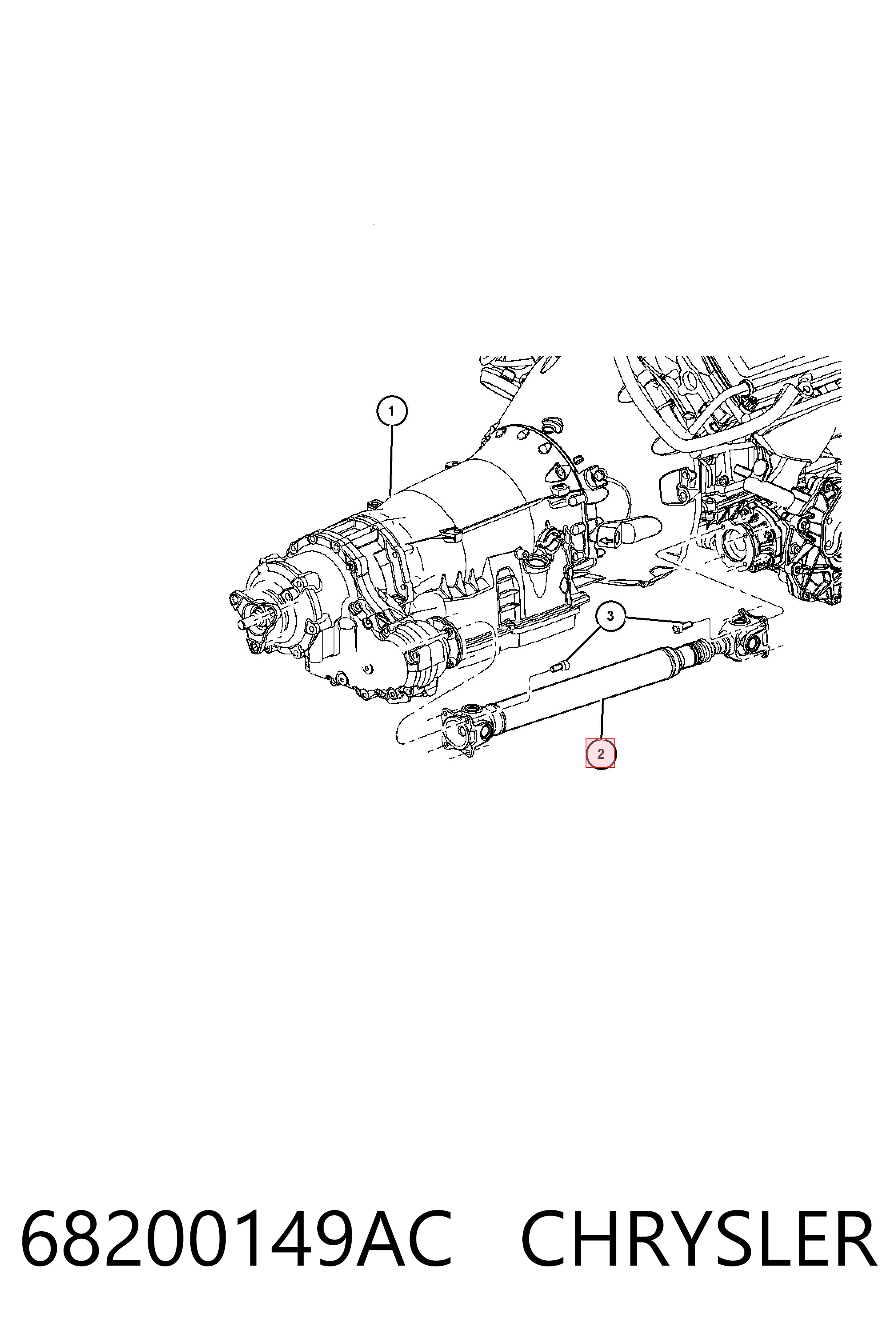 Купить K68200149AE Fiat/Alfa/Lancia Вал карданный переднего моста