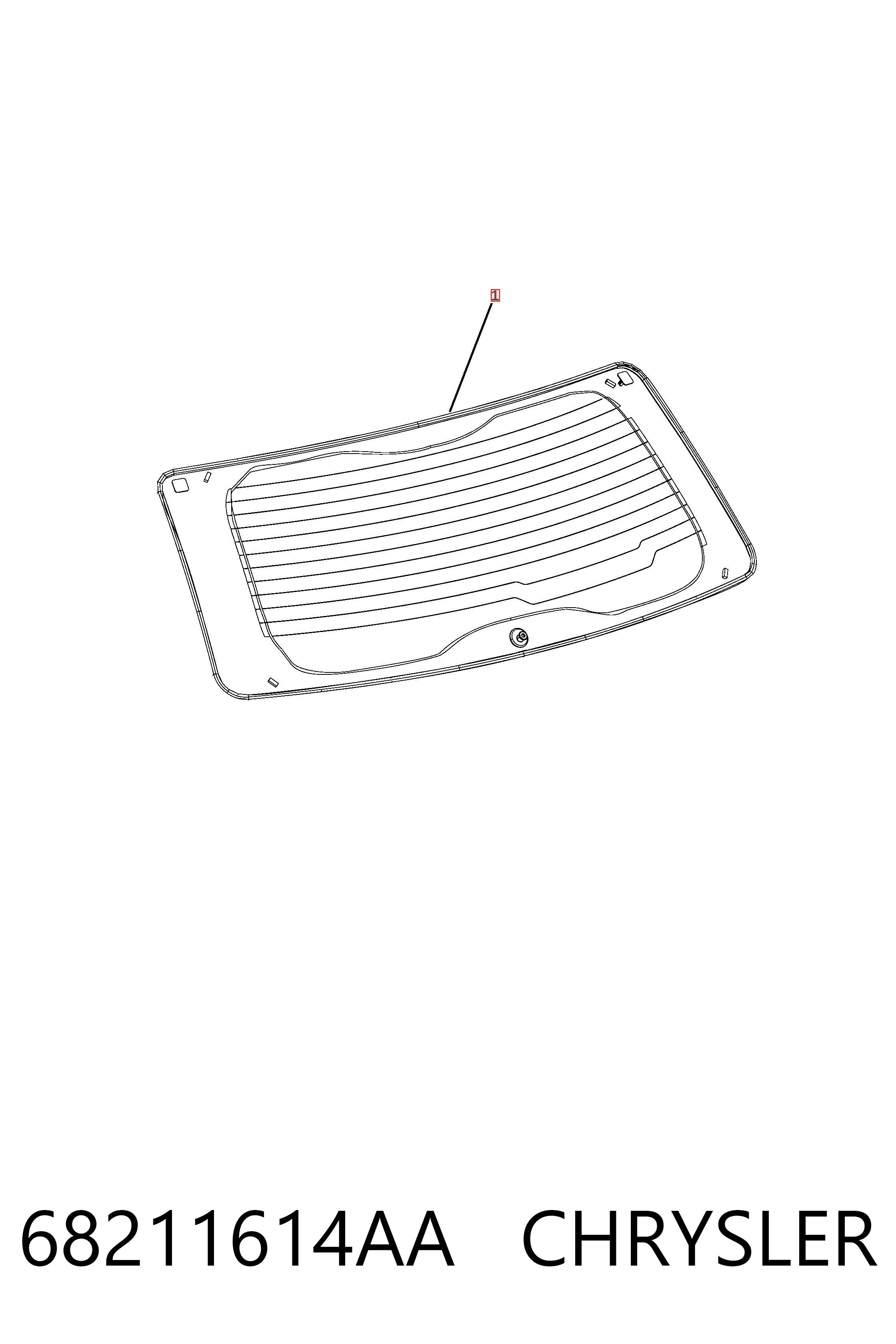 Купить K68211614AA Fiat/Alfa/Lancia Стекло ляды