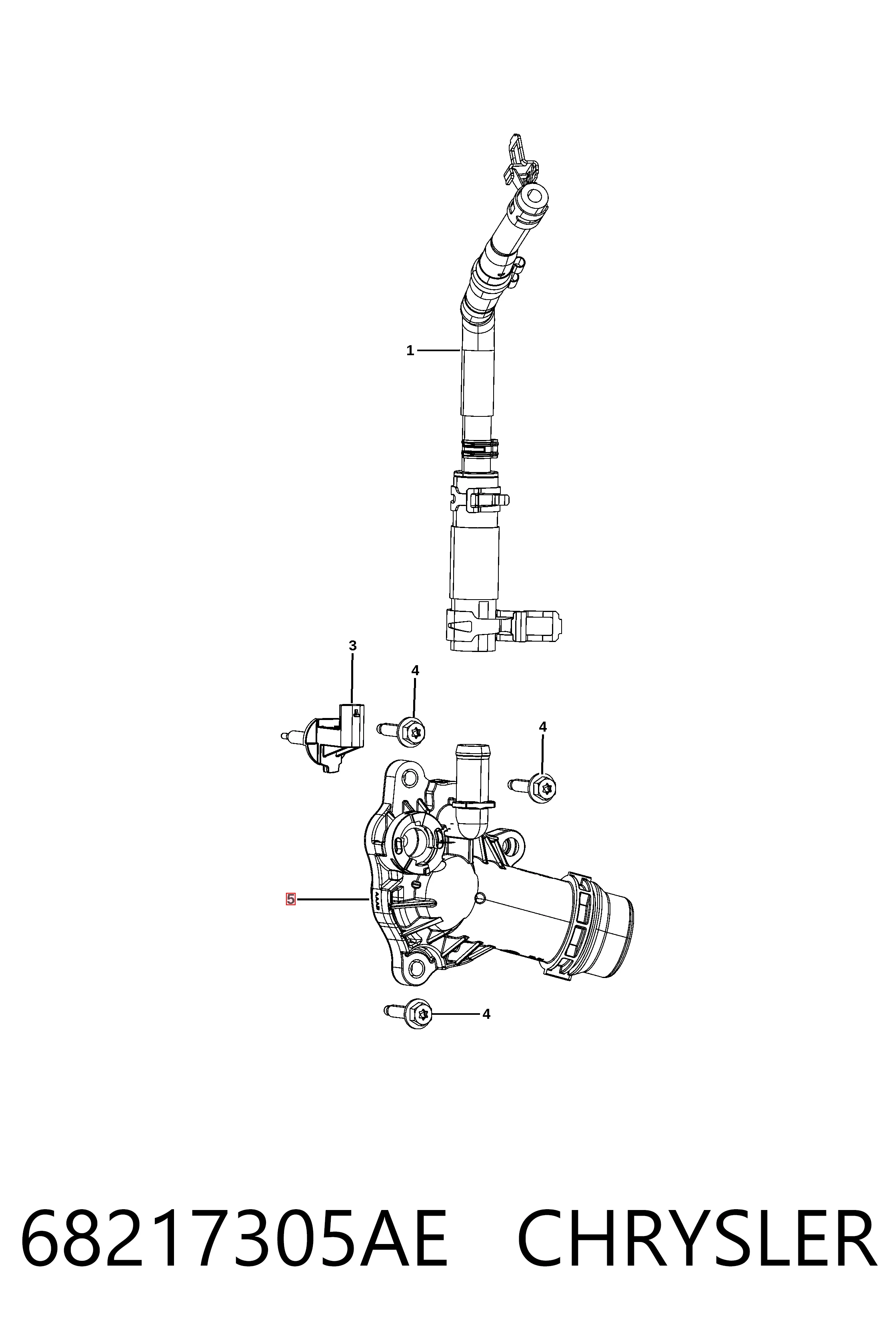 Купить K68217305AF Fiat/Alfa/Lancia Автомобильный термостат