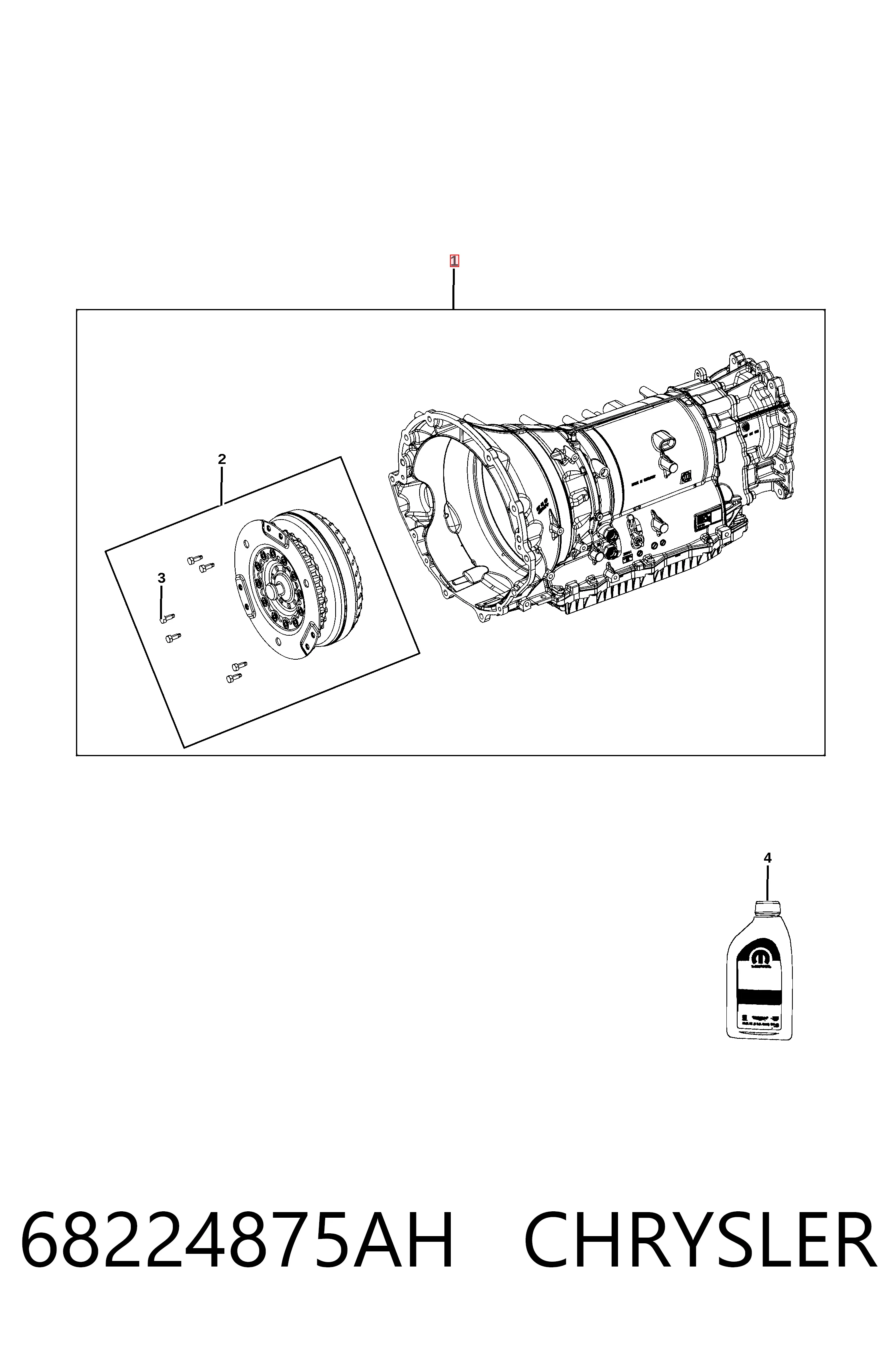 K68271029AA Fiat/Alfa/Lancia Автоматическая коробка передач