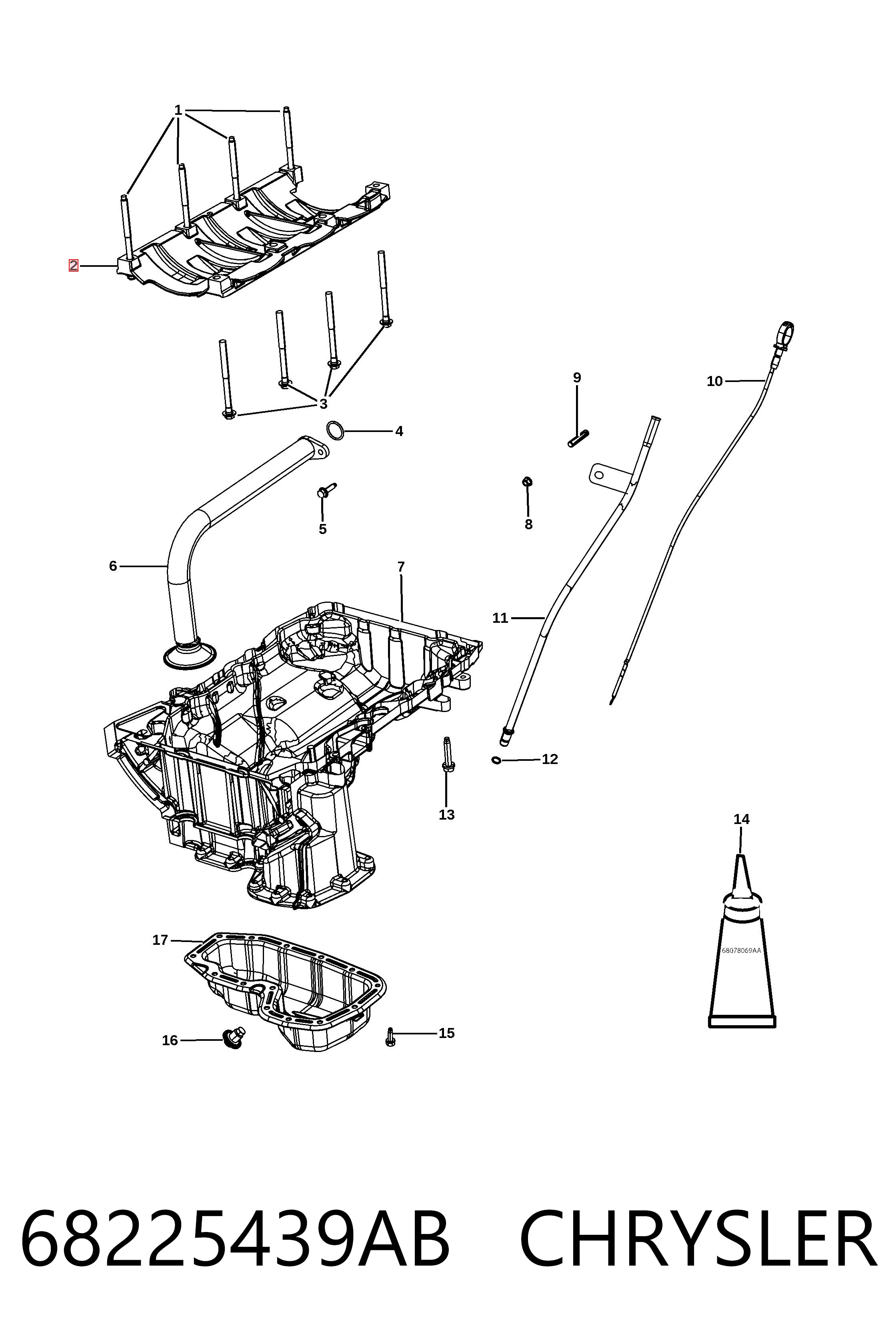 68225439AB Chrysler 