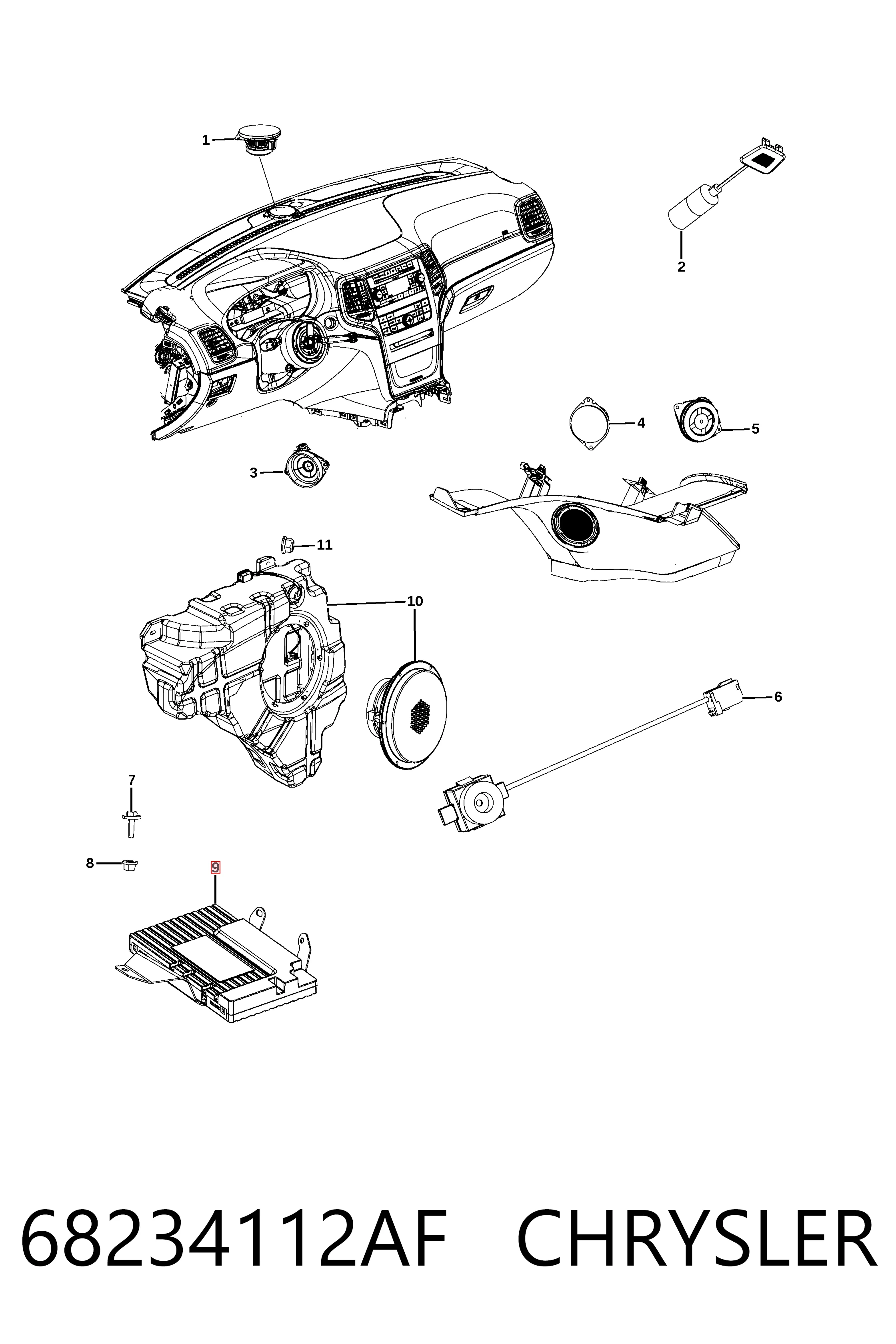  Fiat/Alfa/Lancia K68207346AG цена, от 106.72 USD