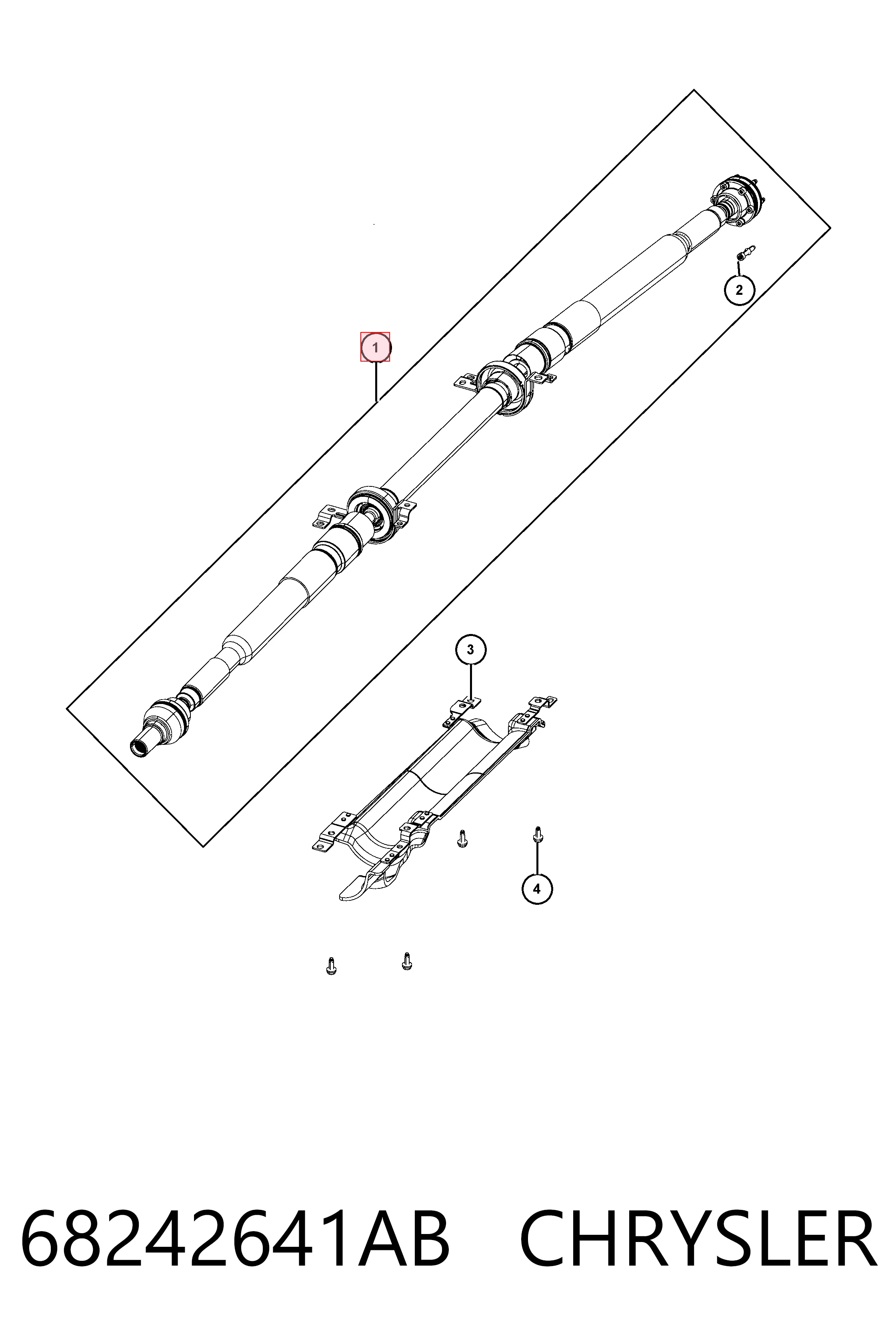  Подвесной подшипник карданного вала Jeep Cherokee 