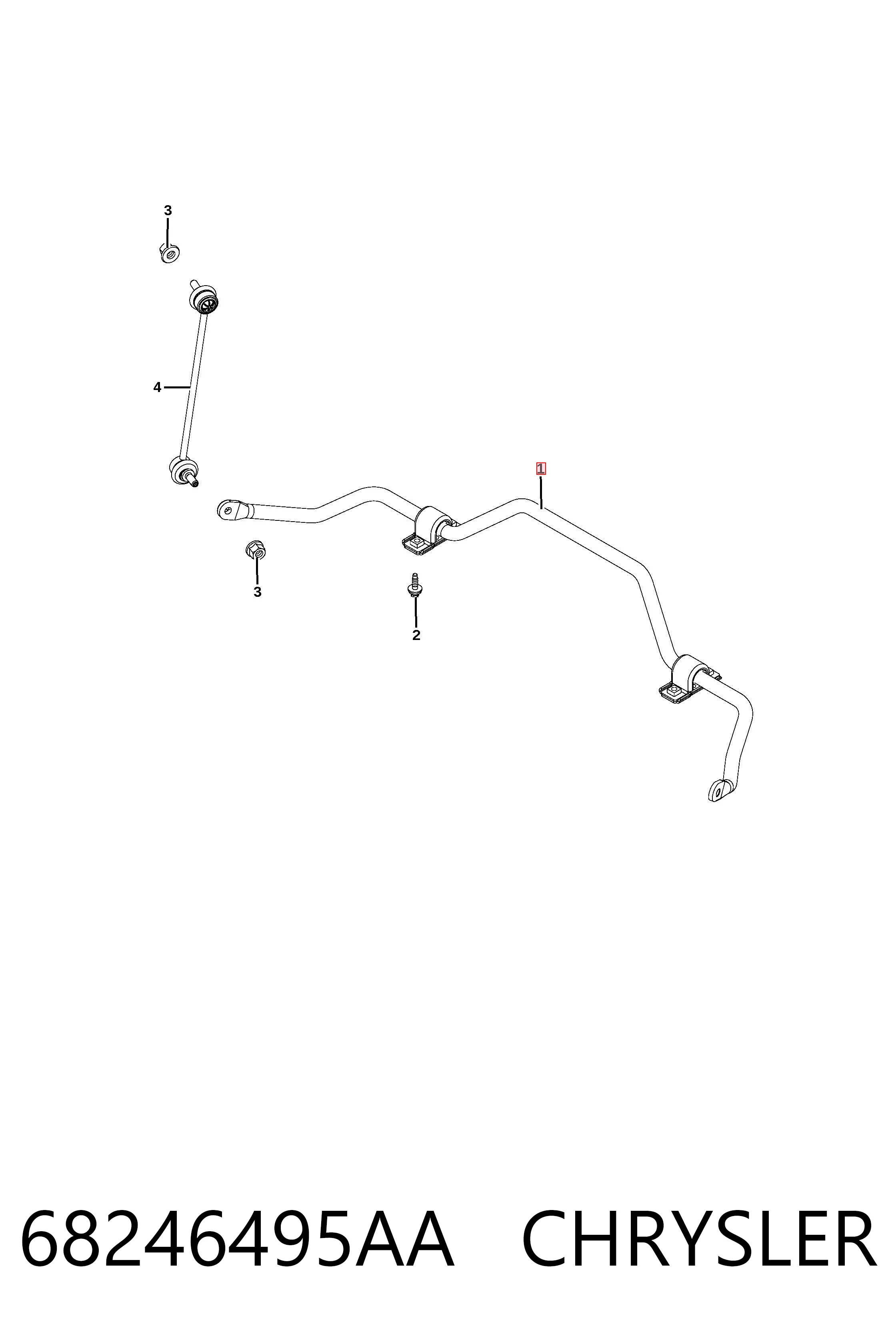 ST68246495AA SAT Стабилизатор передней устойчивости