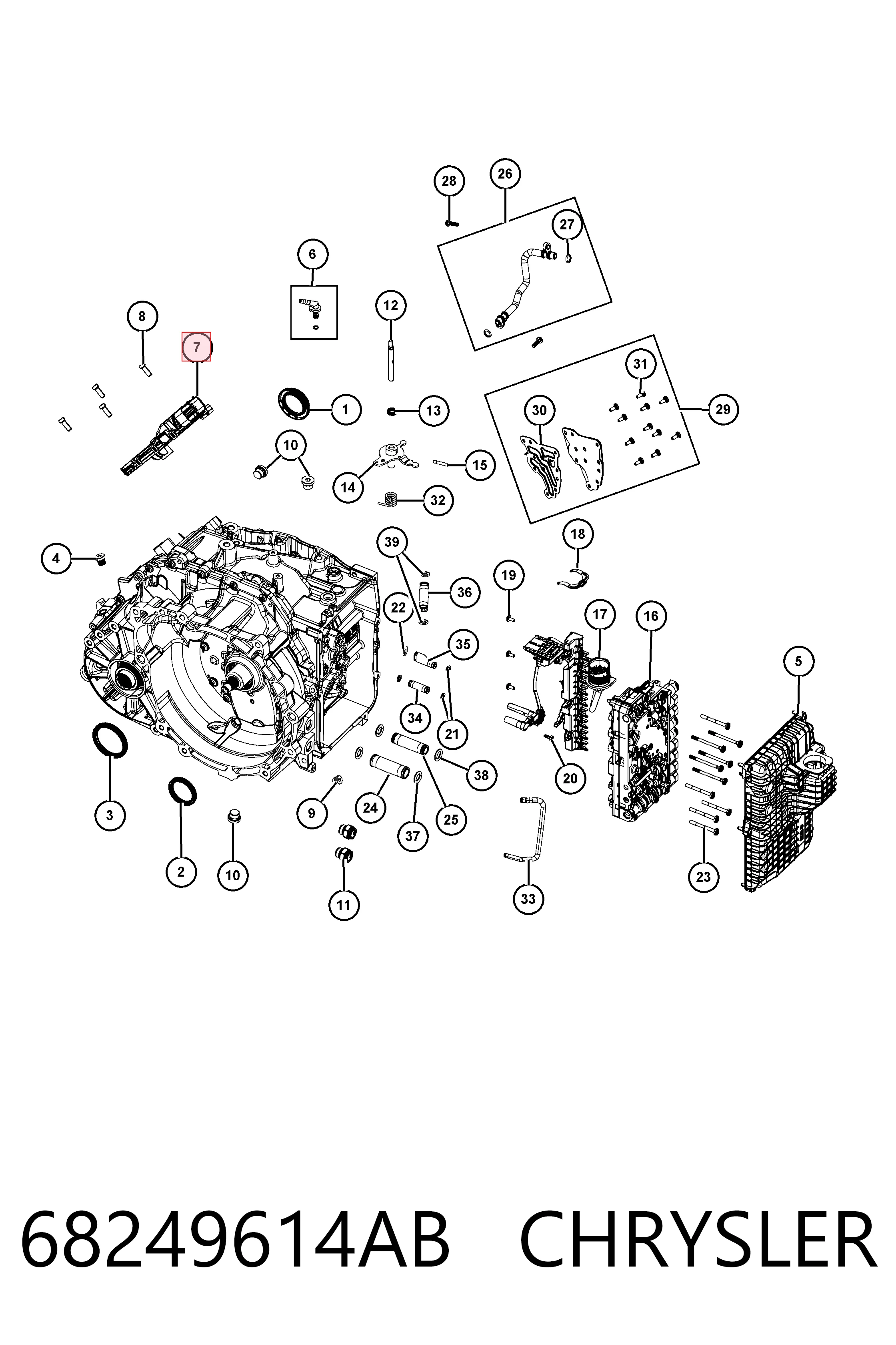 Блок управления акпп K68225514AB Fiat/Alfa/Lancia