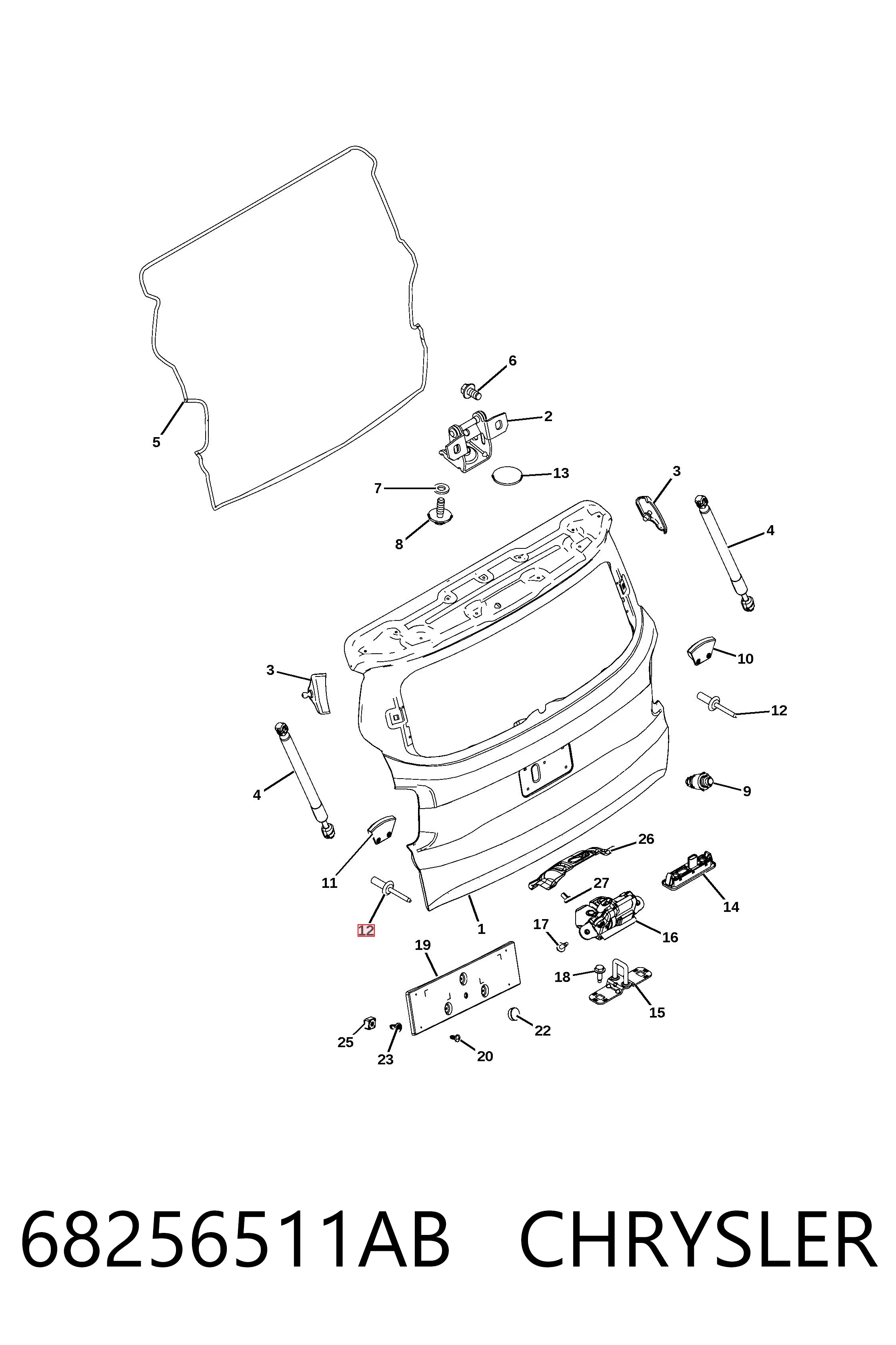 68256511AB Chrysler