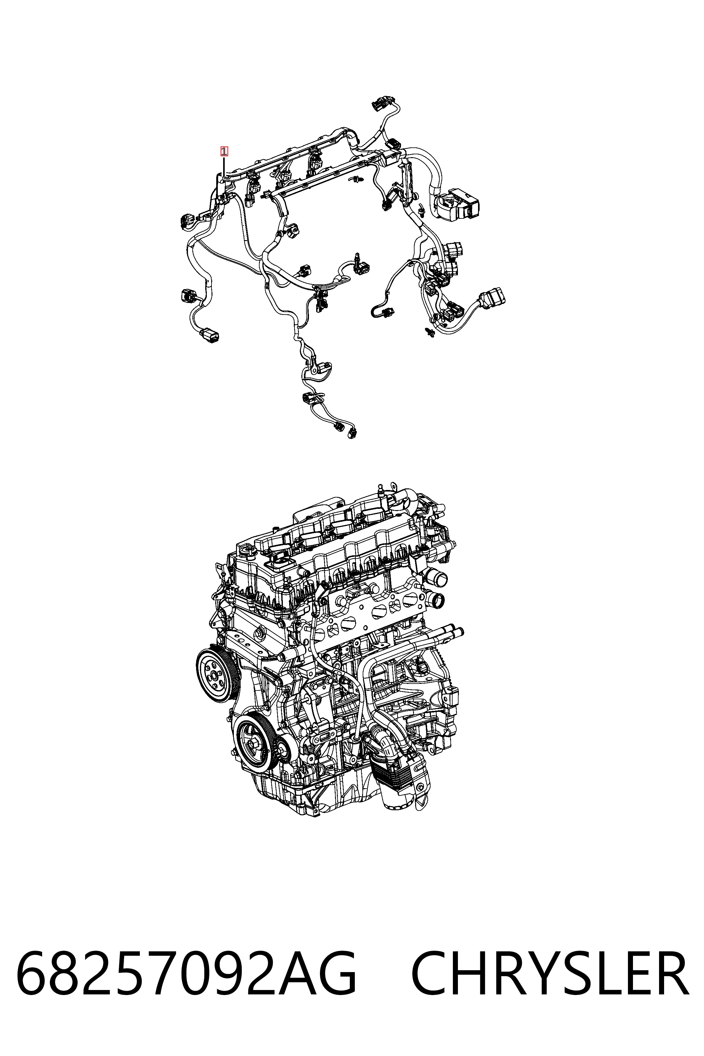  K68257092AE Fiat/Alfa/Lancia