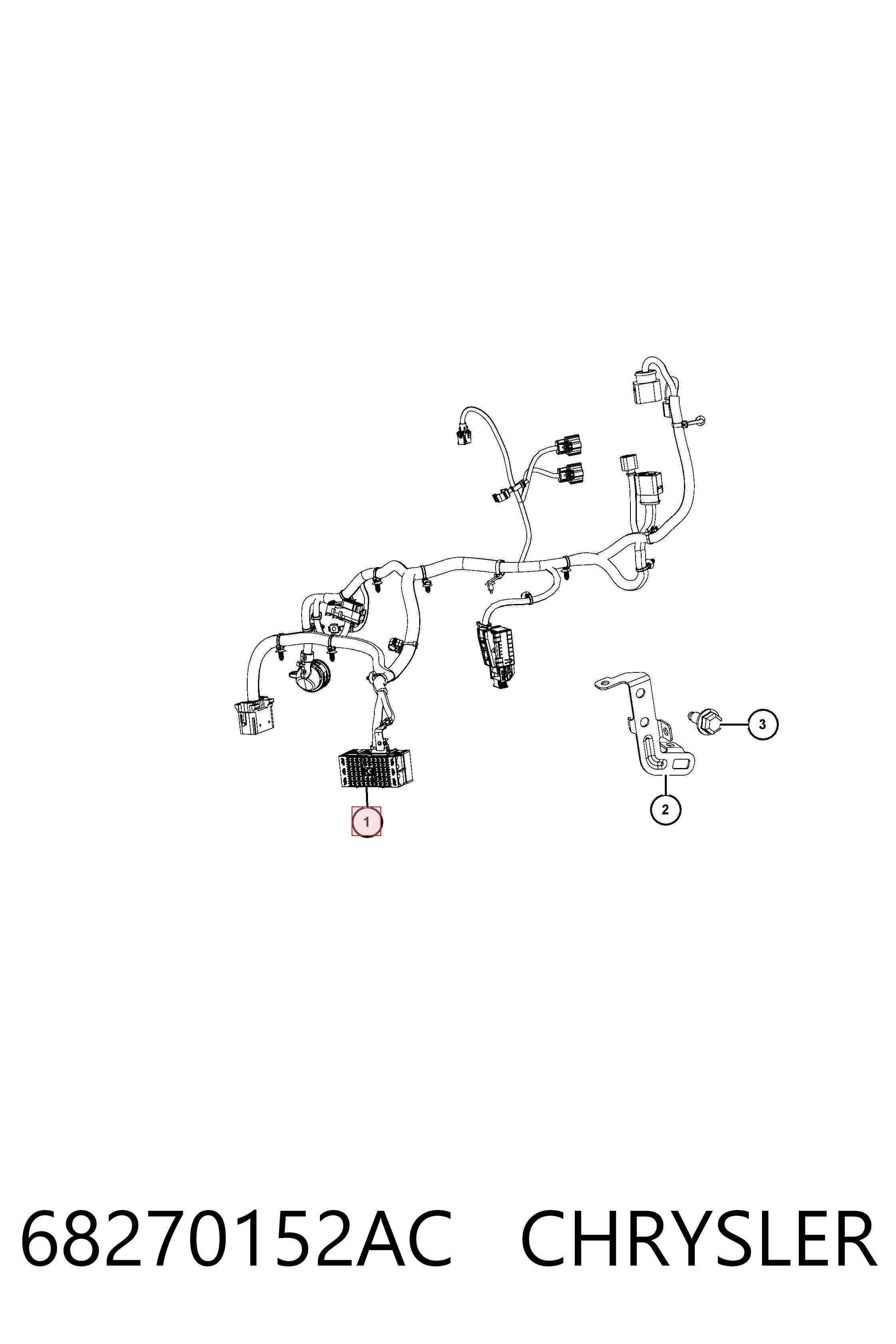 K68270152AD Fiat/Alfa/Lancia Жгут проводов АКПП