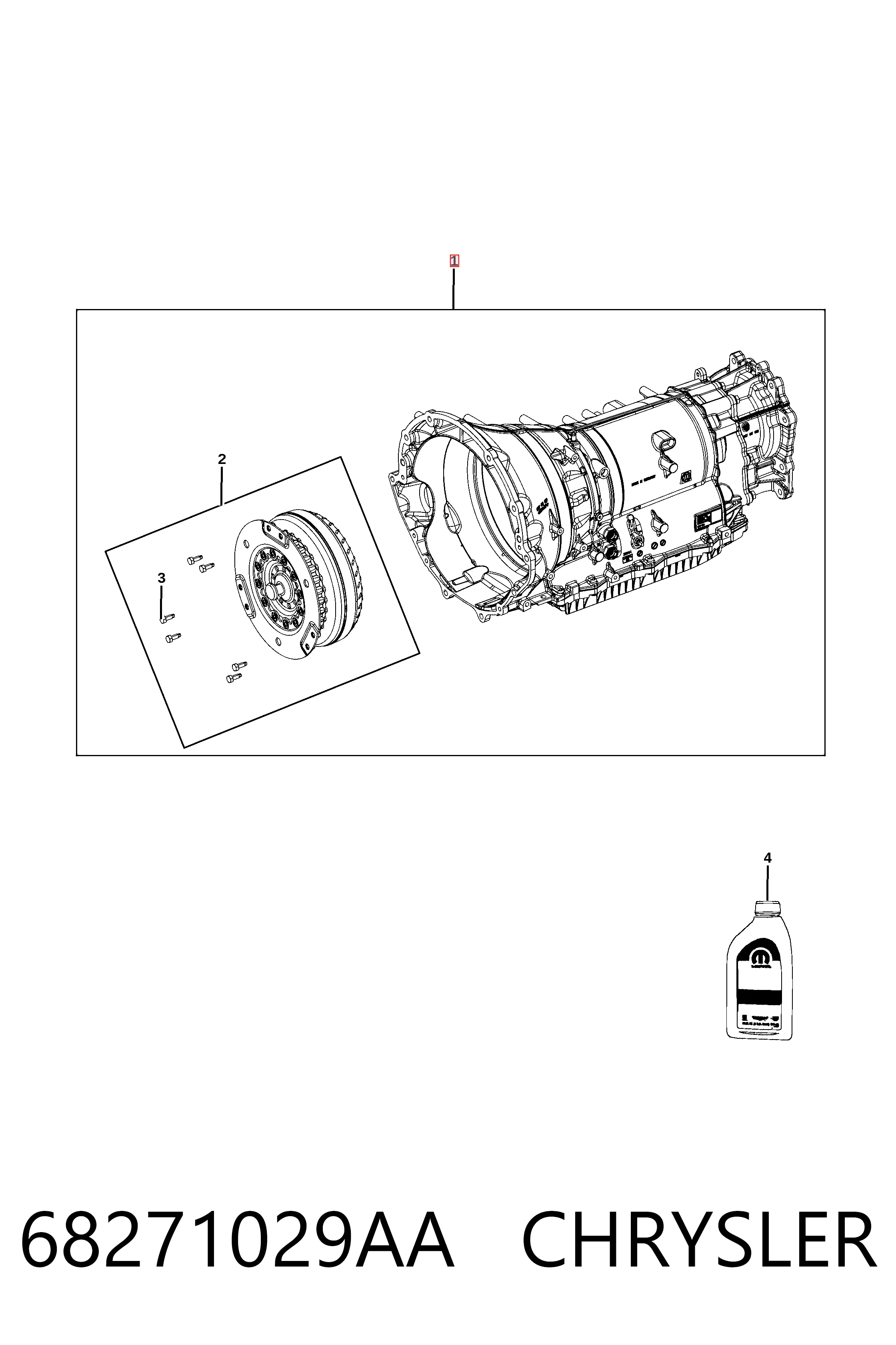 Коробка передач автомат Fiat/Alfa/Lancia K68271029AA цена, от 961.27 USD