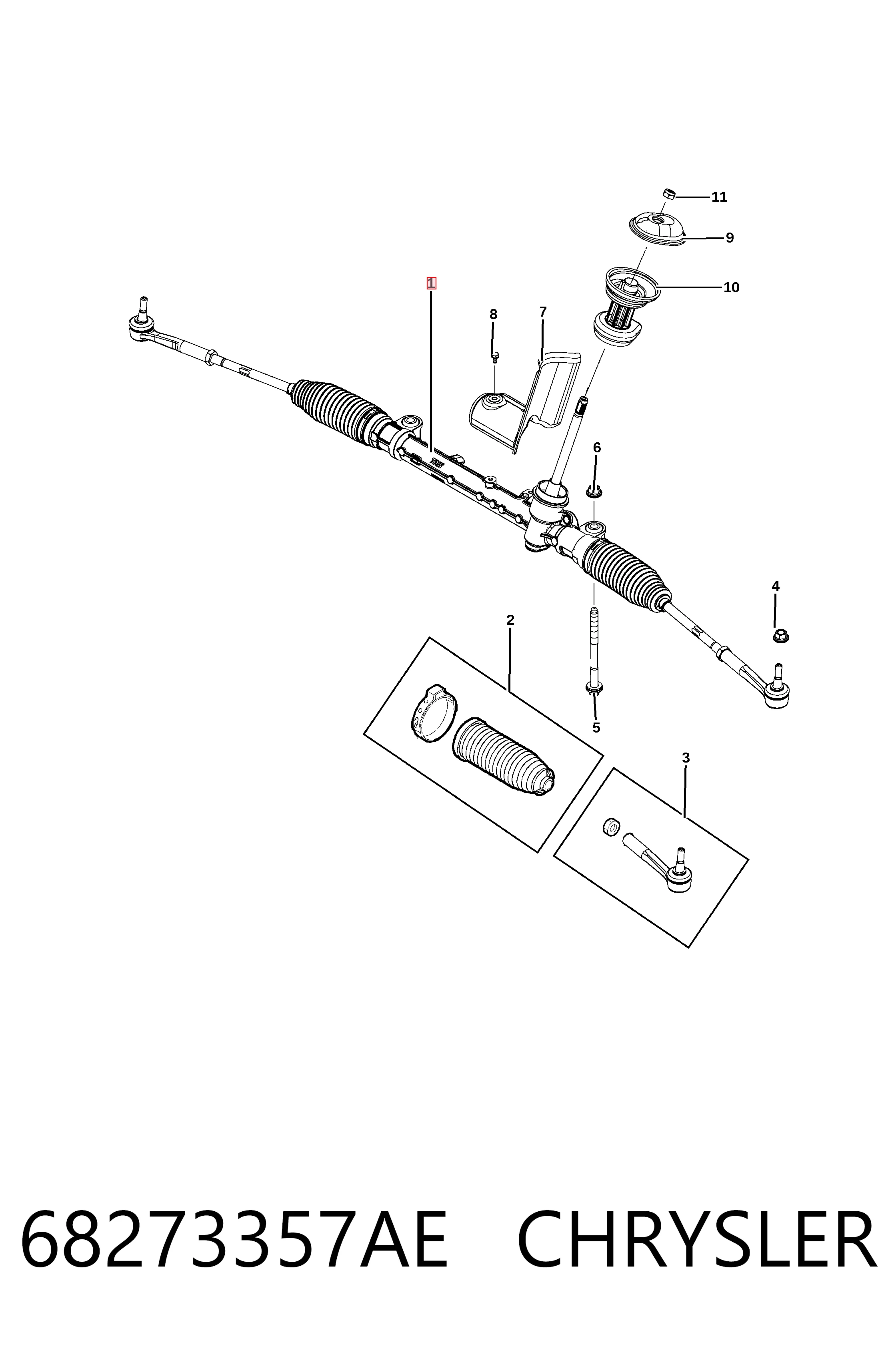 Купить K68273357AF Fiat/Alfa/Lancia Рулевая тяга