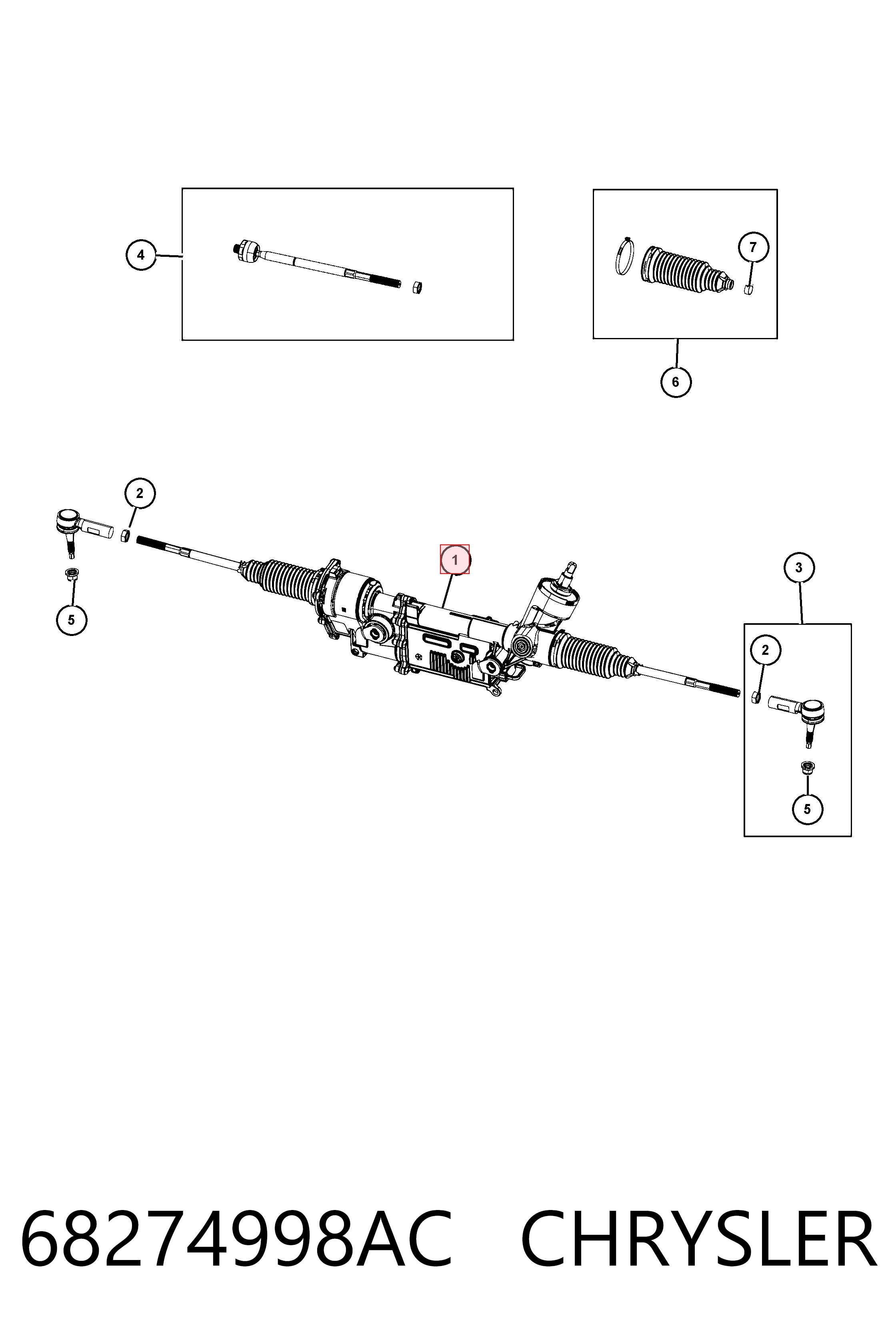 K68323548AA Fiat/Alfa/Lancia Управление рулевое в сборе