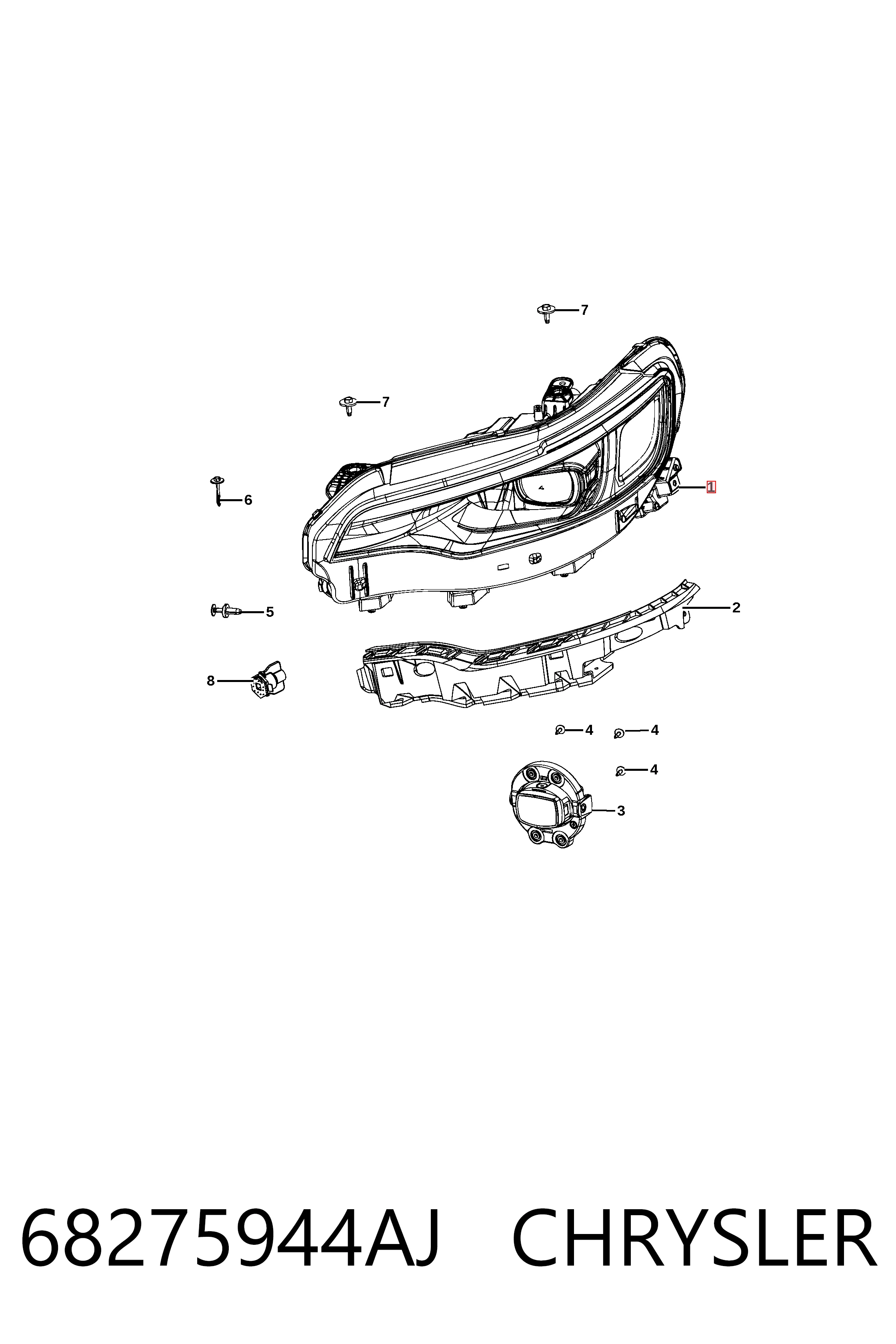 Правая блок фара KLARKSONAS ZCR1126R цена, от 226.13 USD