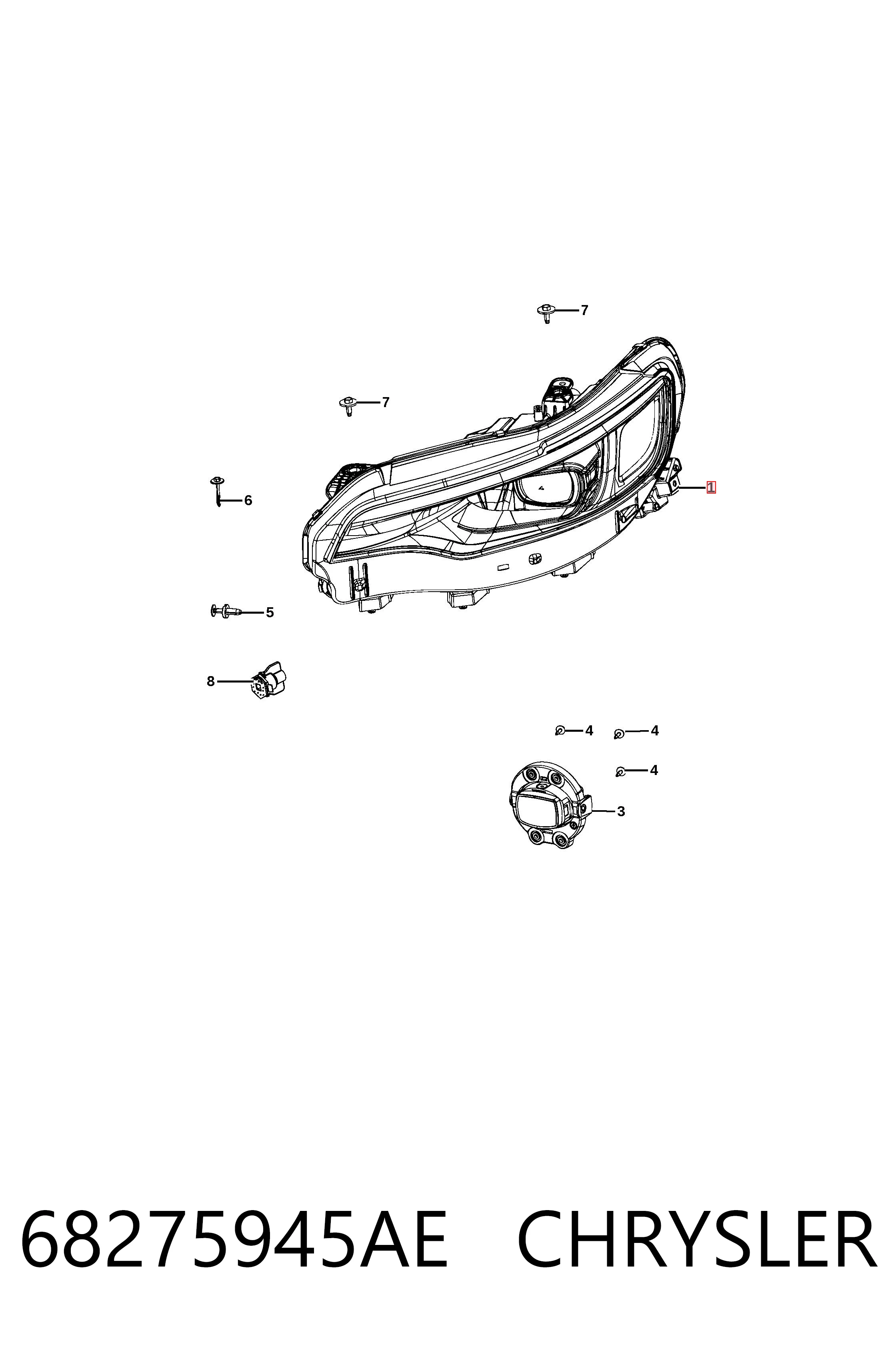 Фара левая Rhino JCHN010315AL цена, от 254.94 USD