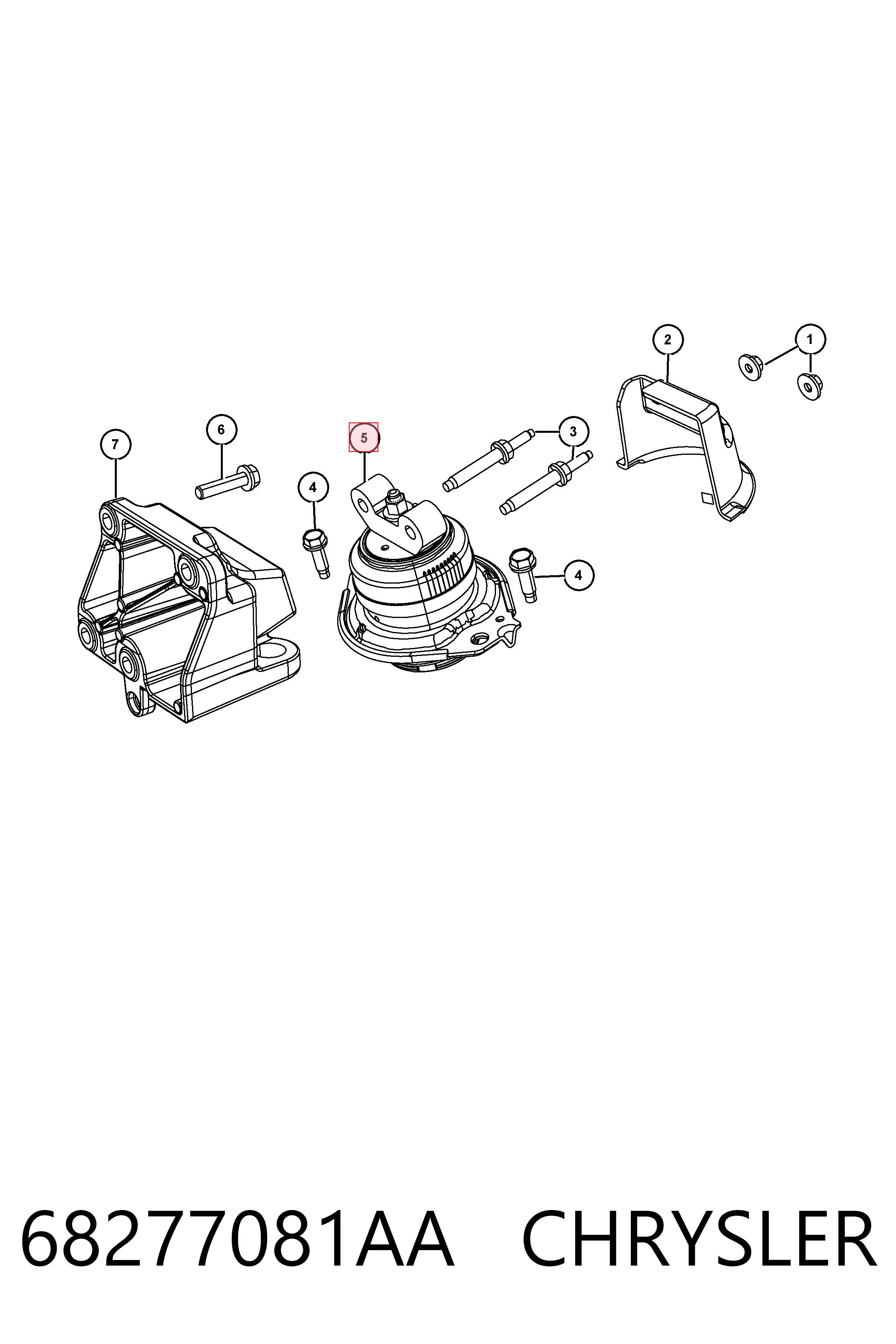 Подушка двигателя левая/правая Westar EM4150