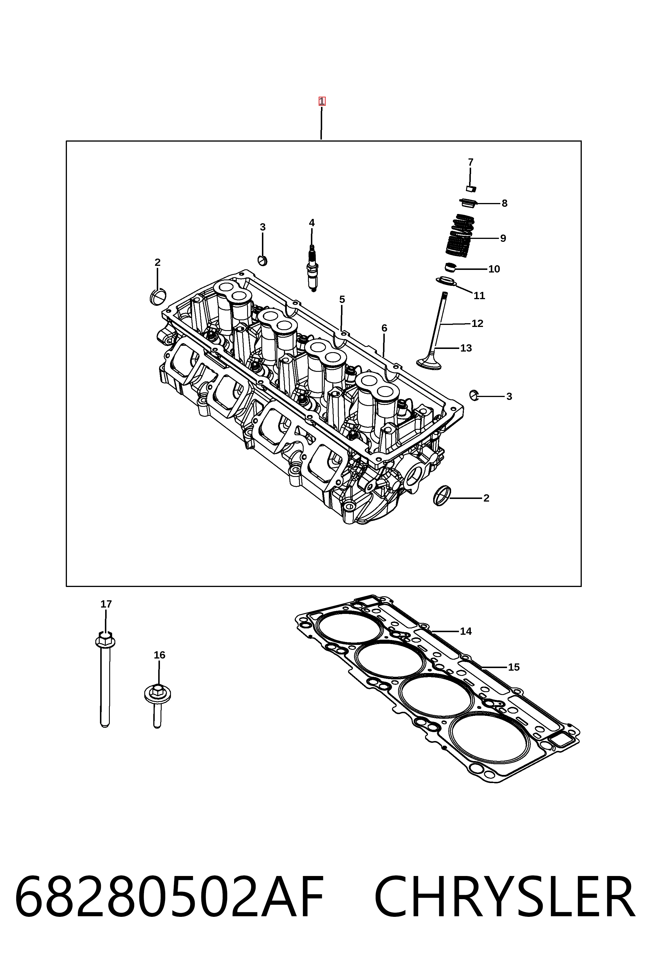 Купить K68280502AF Fiat/Alfa/Lancia 
