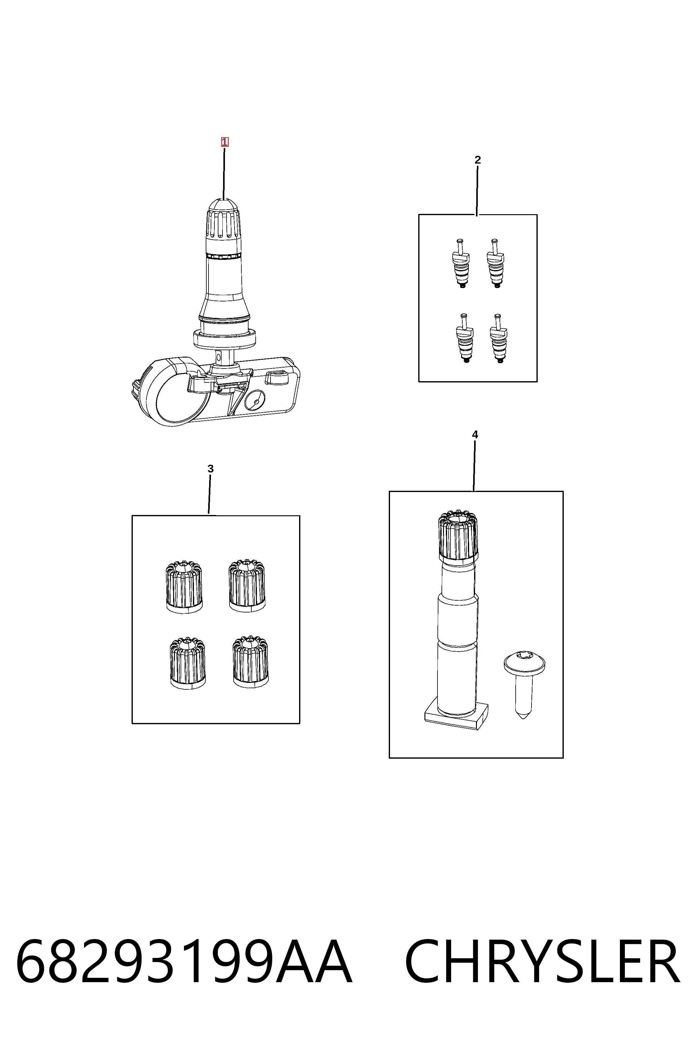 68293199AA Chrysler Манометр воздушный