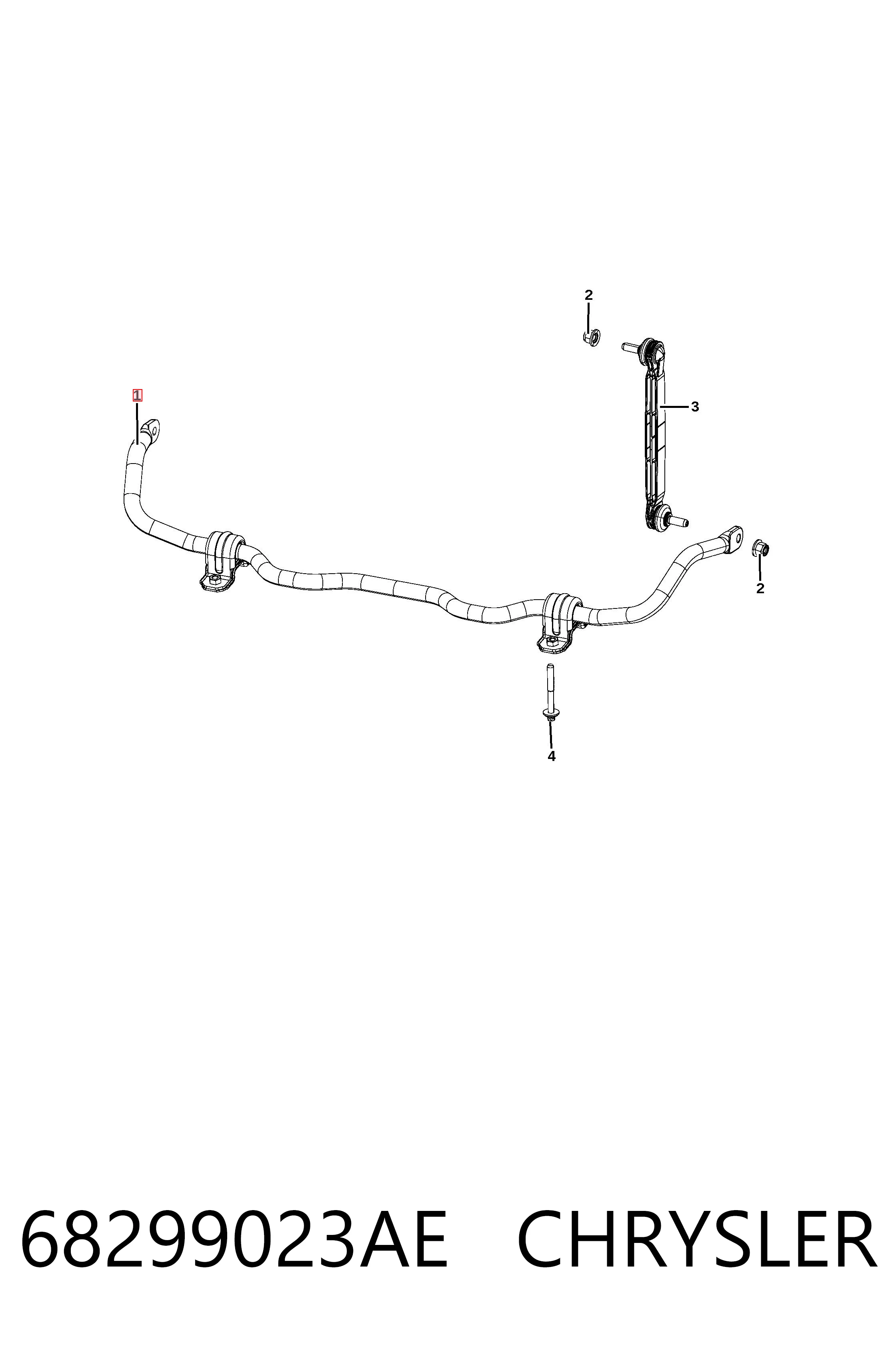 Купить ST68299023AE SAT Стабилизатор передний