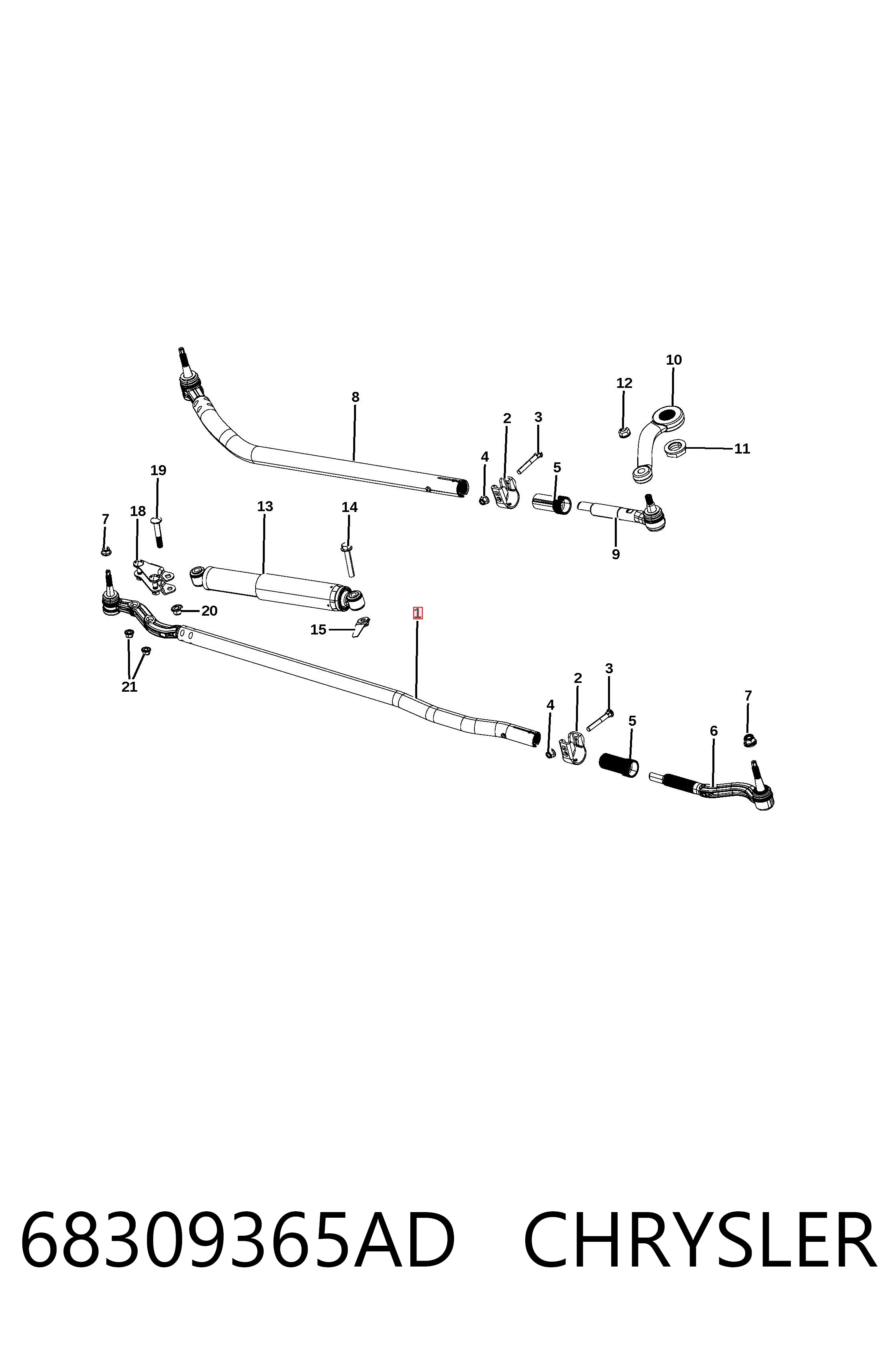 TXMS25668 Mevotech Наконечник поперечной рулевой тяги