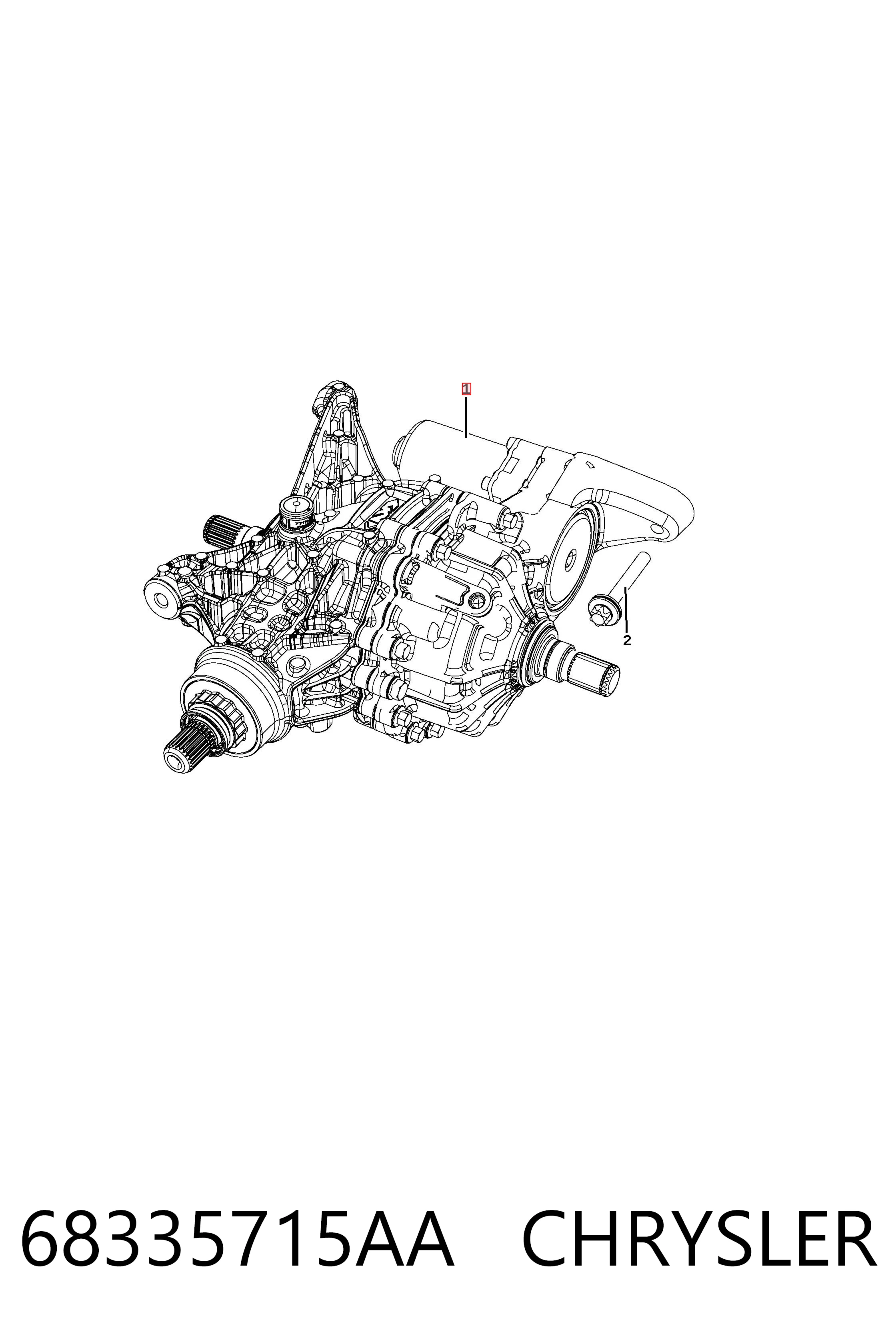 Редуктор задний Fiat/Alfa/Lancia K68246929AA цена, от 180.79 USD