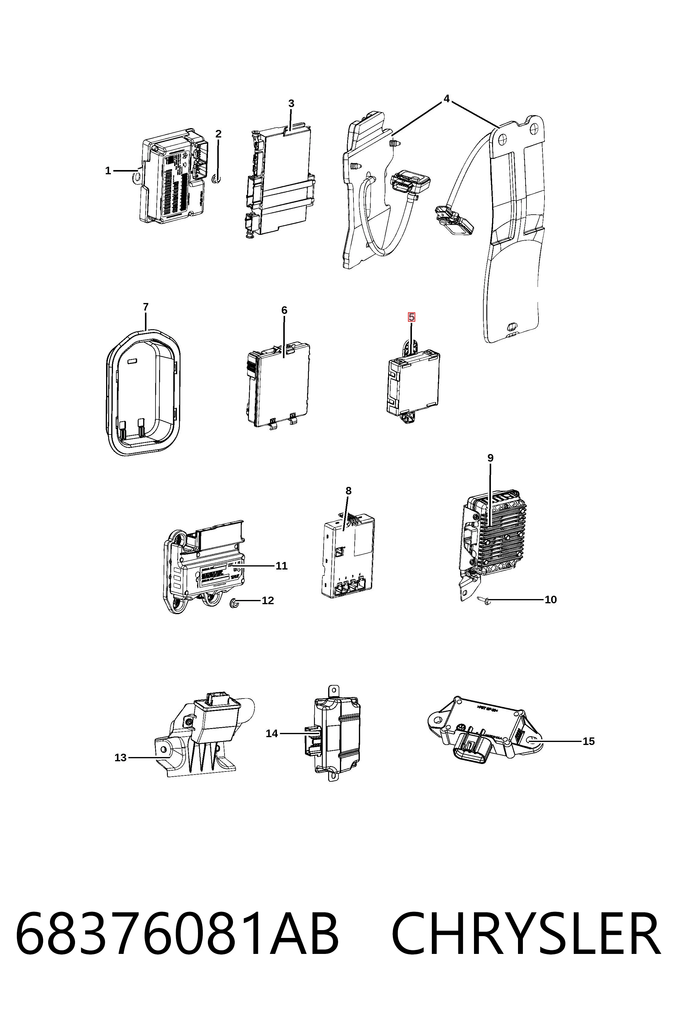 Купить K68376081AB Fiat/Alfa/Lancia Блок комфорта передней двери