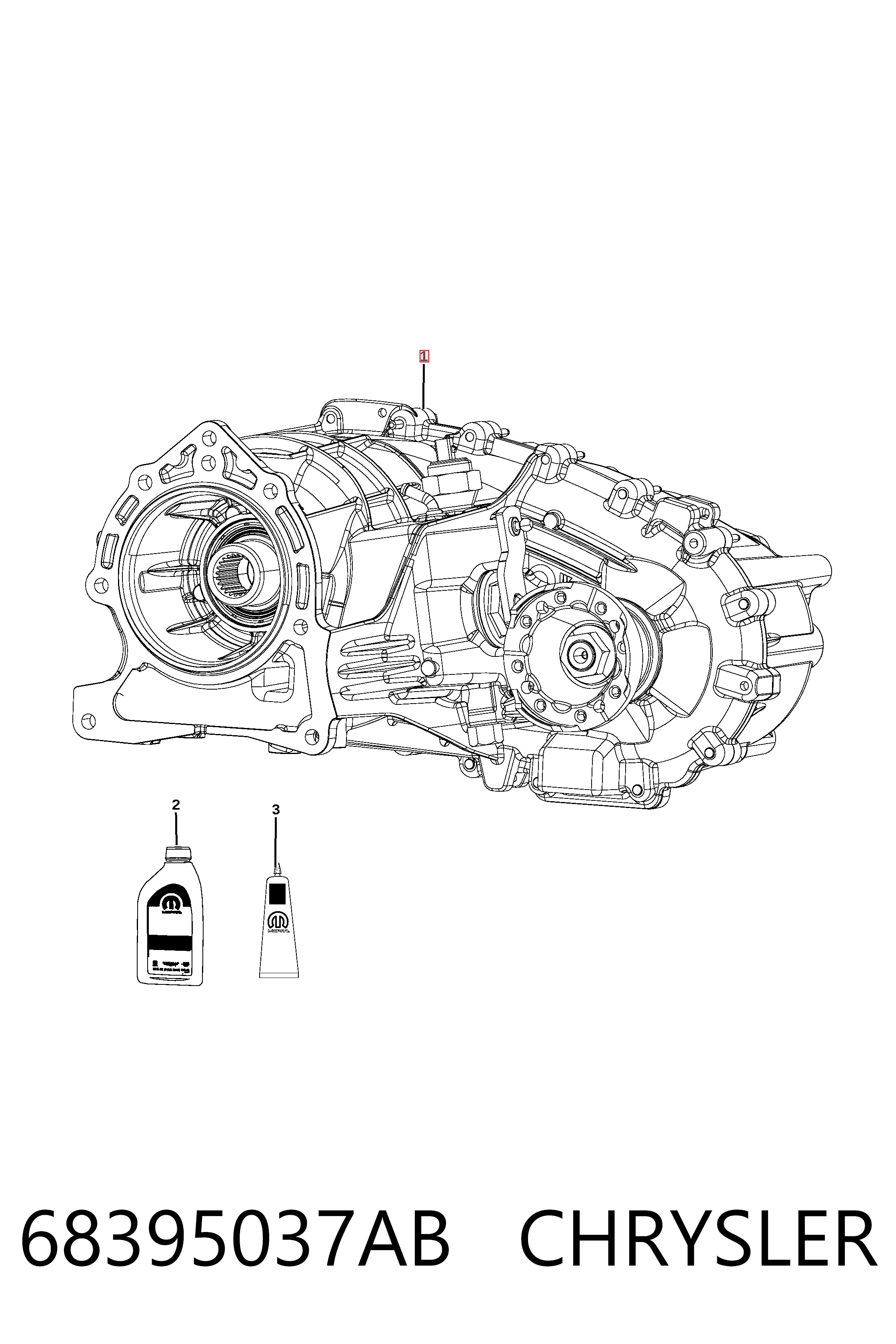 K68395037AC Fiat/Alfa/Lancia Раздатка, коробка раздаточная