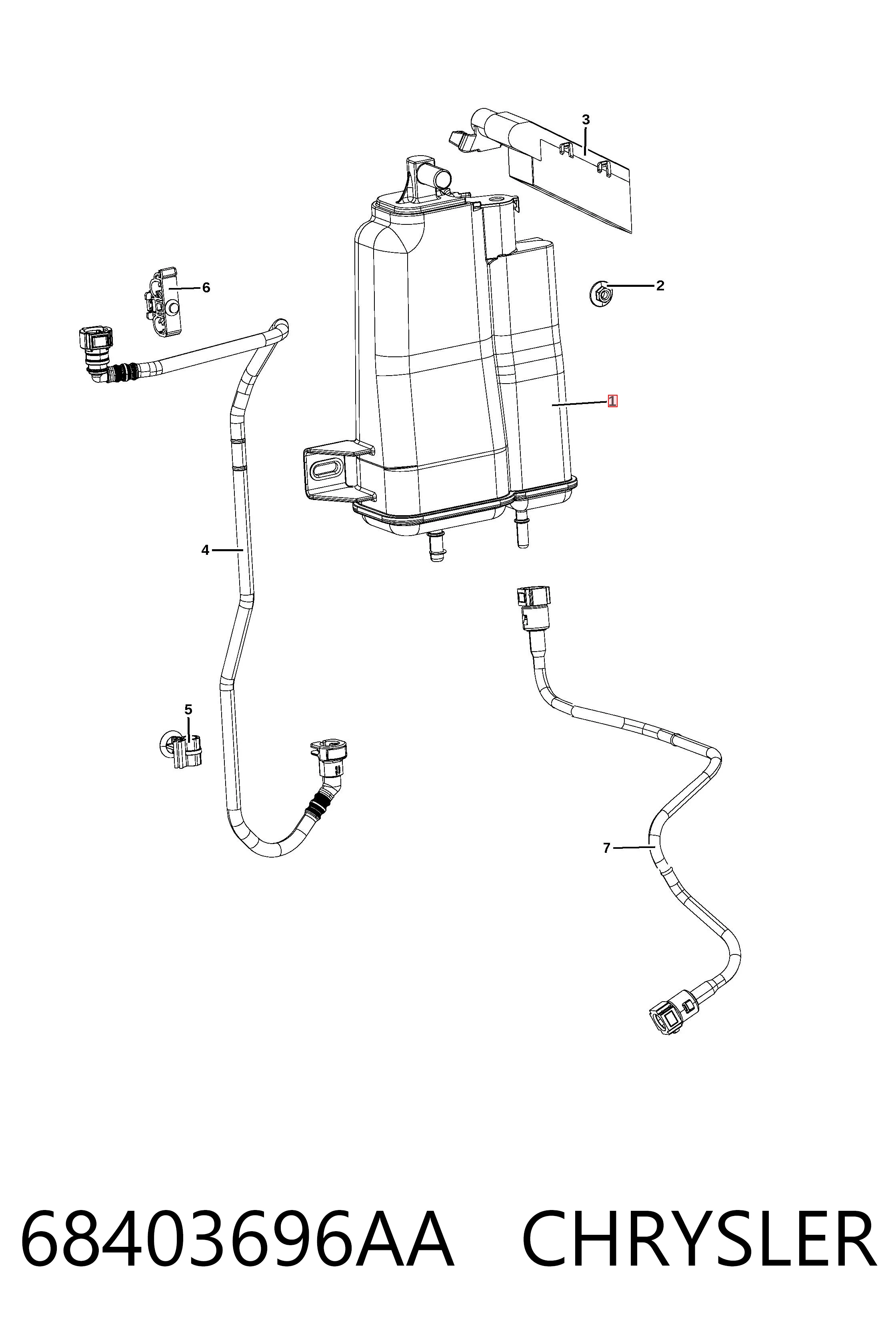 Абсорбер паров топлива Jeep RENEGADE внедорожник (BU) (2014 - 2023) цена, от 50.68 USD