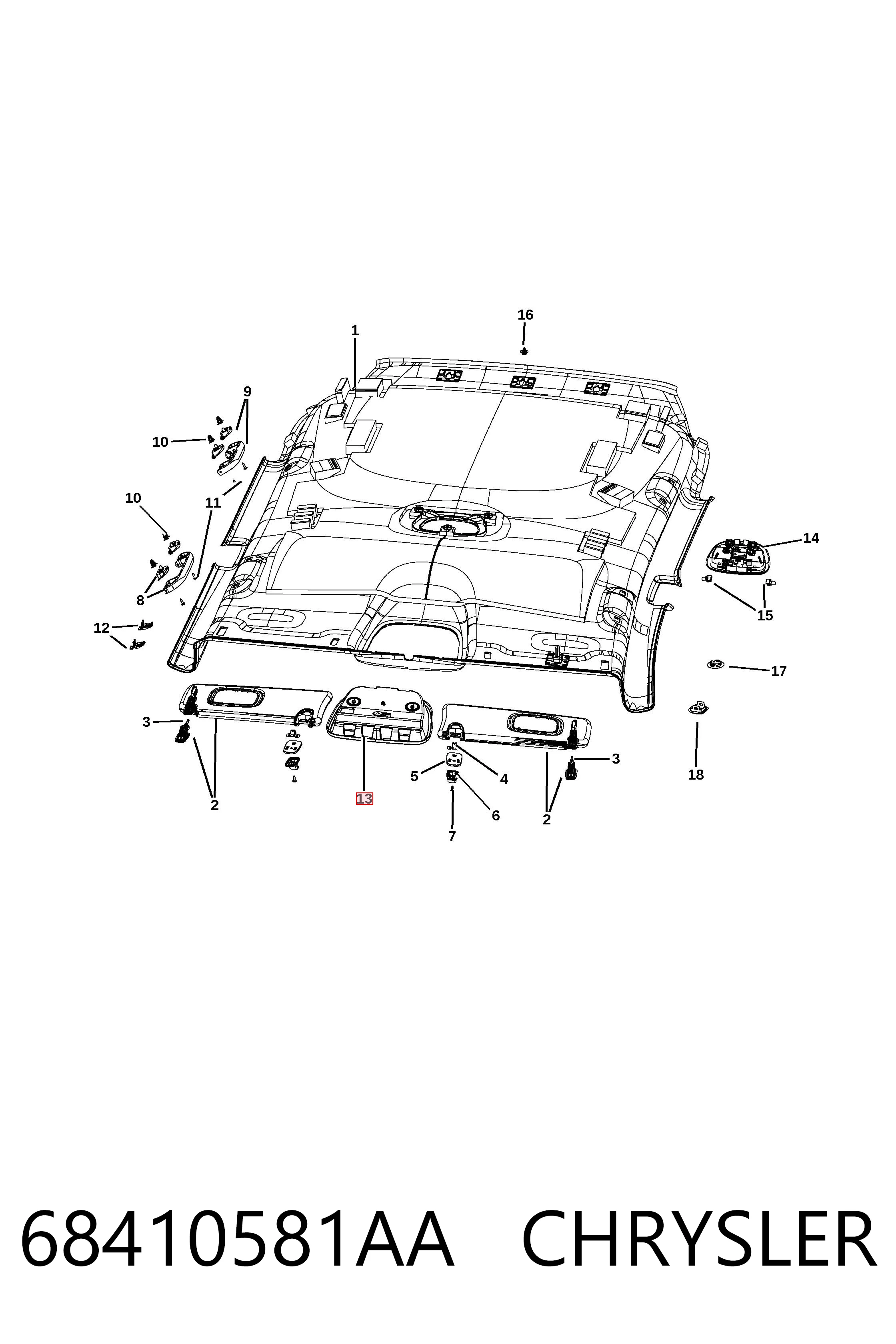 K68410581AA Fiat/Alfa/Lancia 