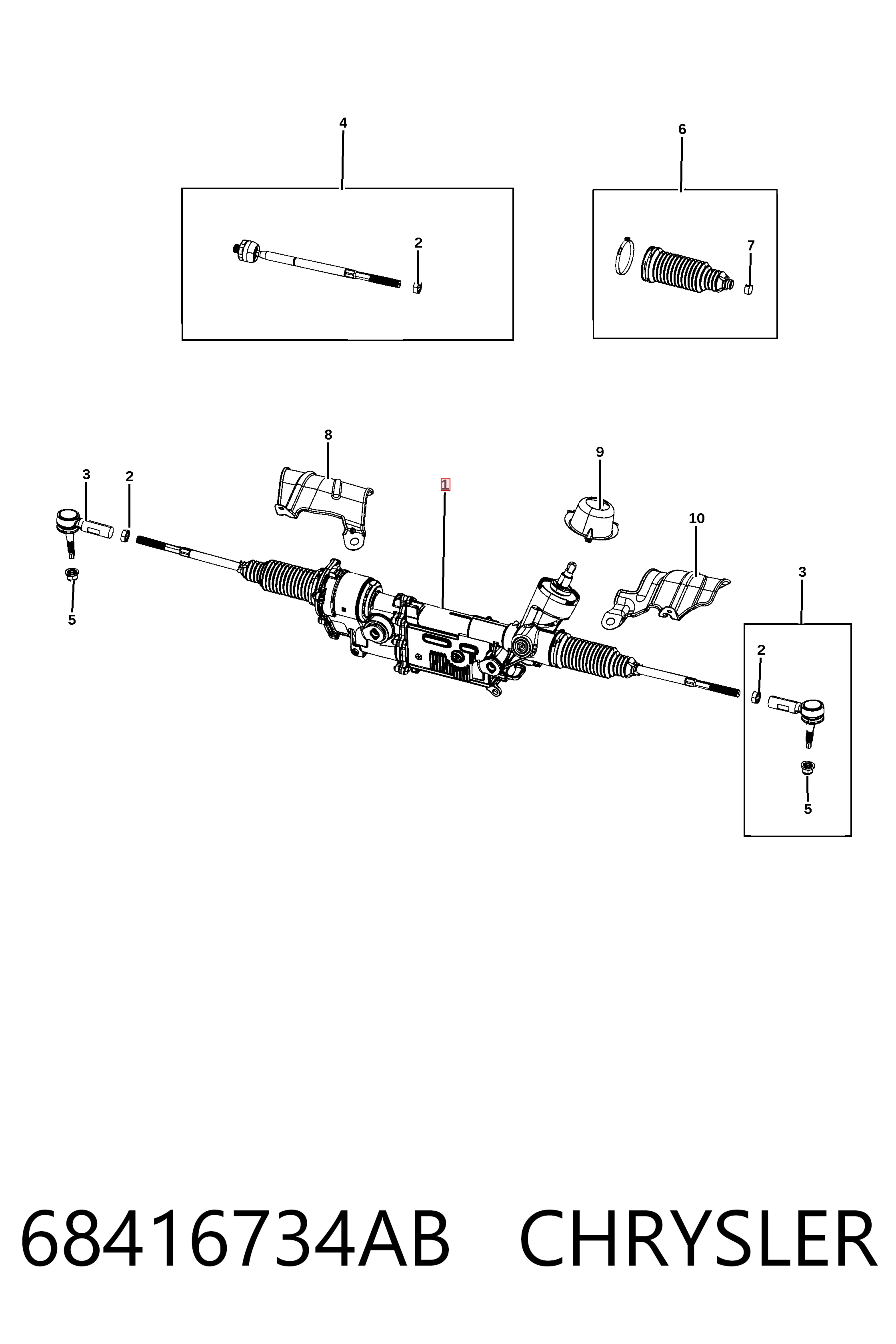 K68367622AE Fiat/Alfa/Lancia Управление рулевое в сборе