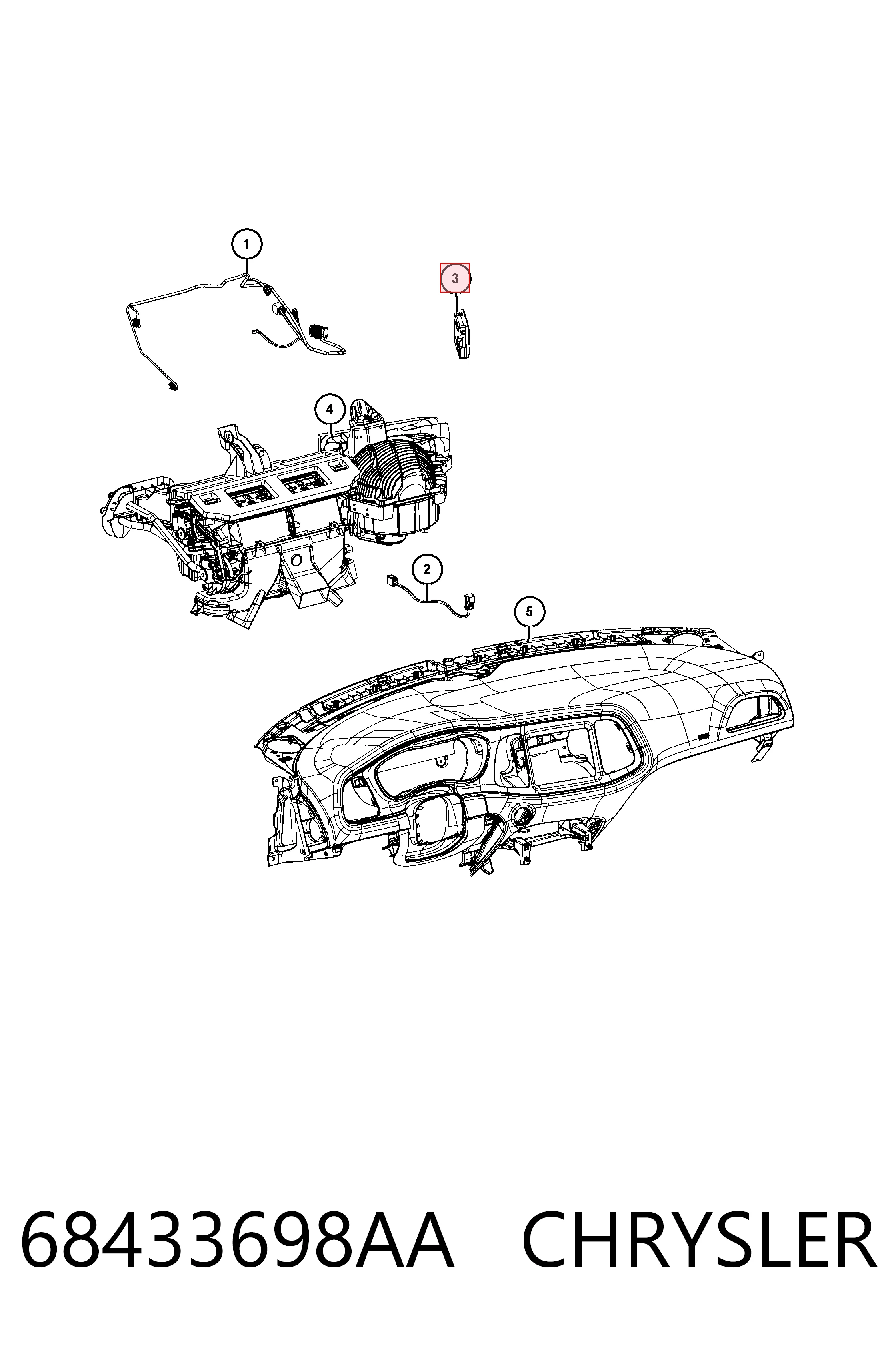 68433698AA Chrysler Реле печки