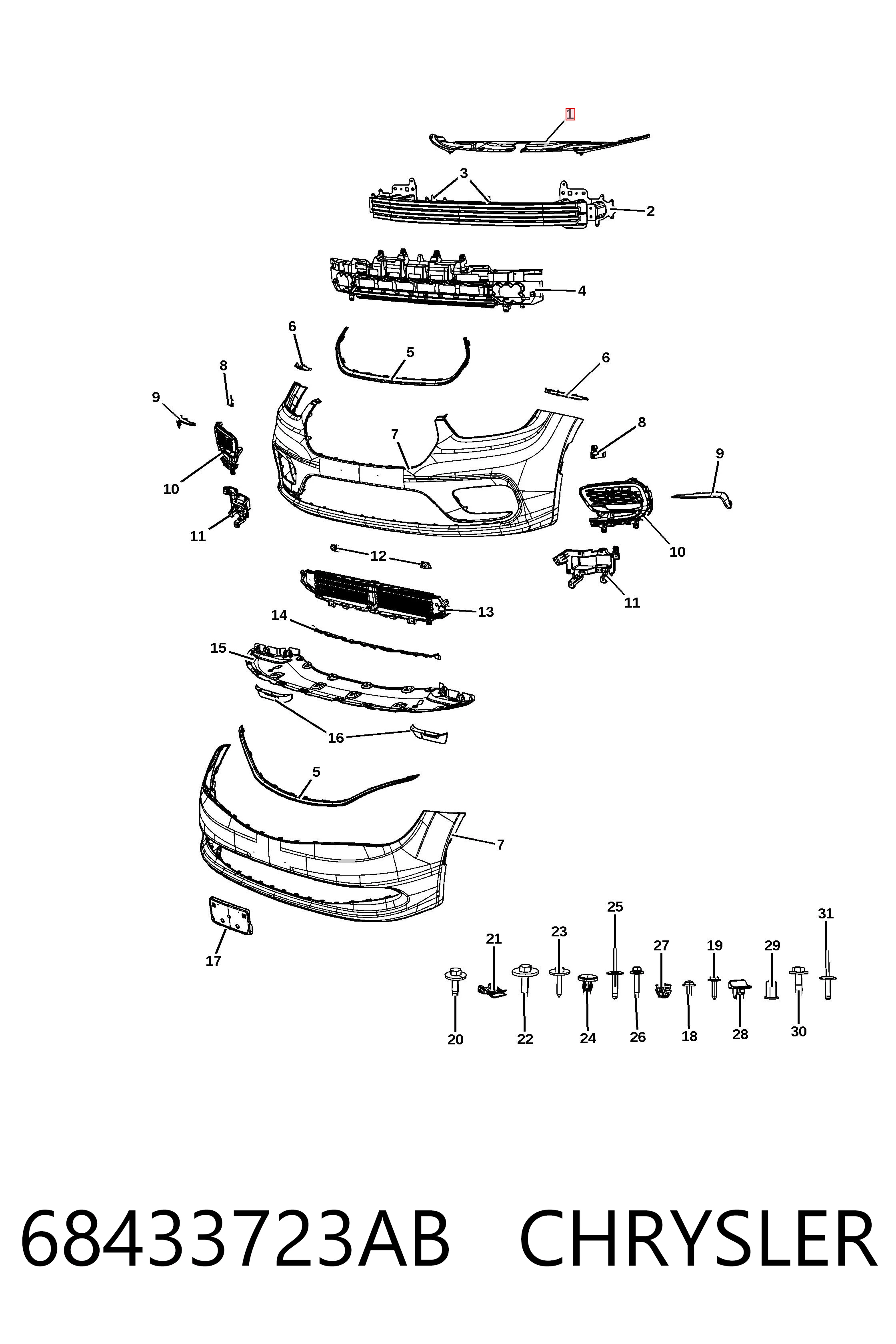 68433723AB Chrysler 