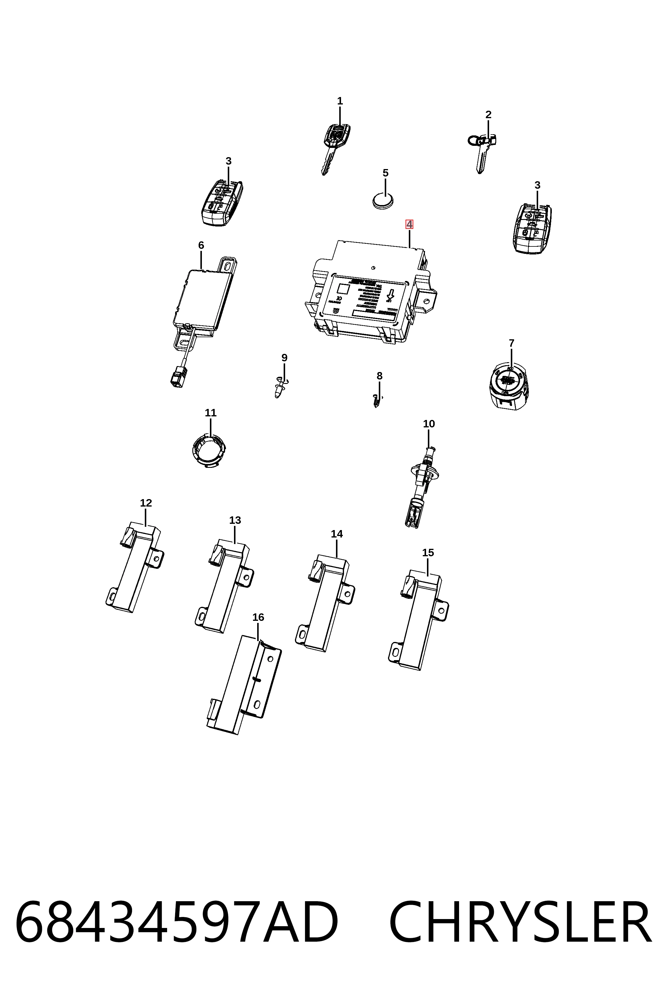 K68434597AD Fiat/Alfa/Lancia 