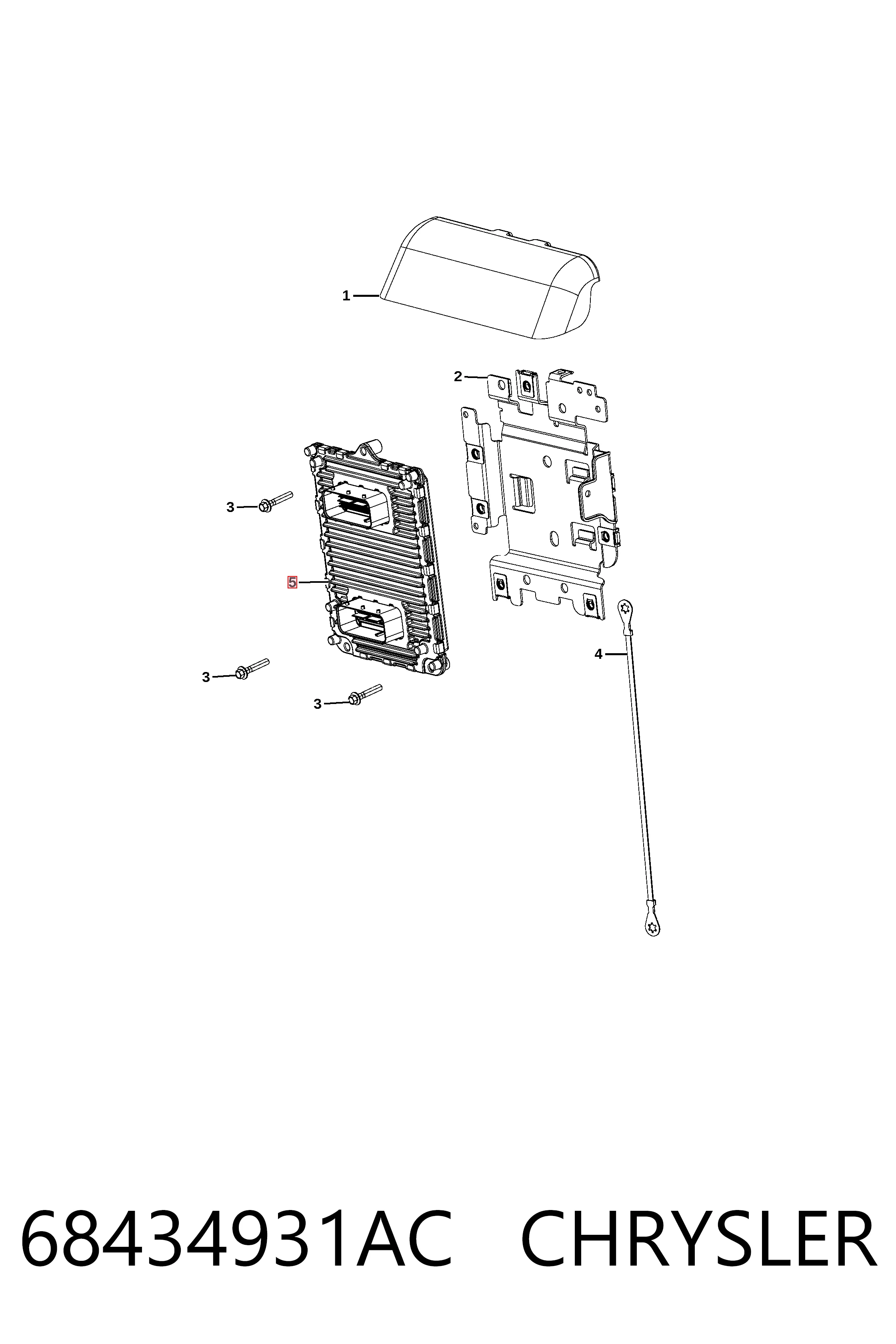 ЭБУ двигателем Fiat/Alfa/Lancia K68434931AB цена, от 152.03 USD