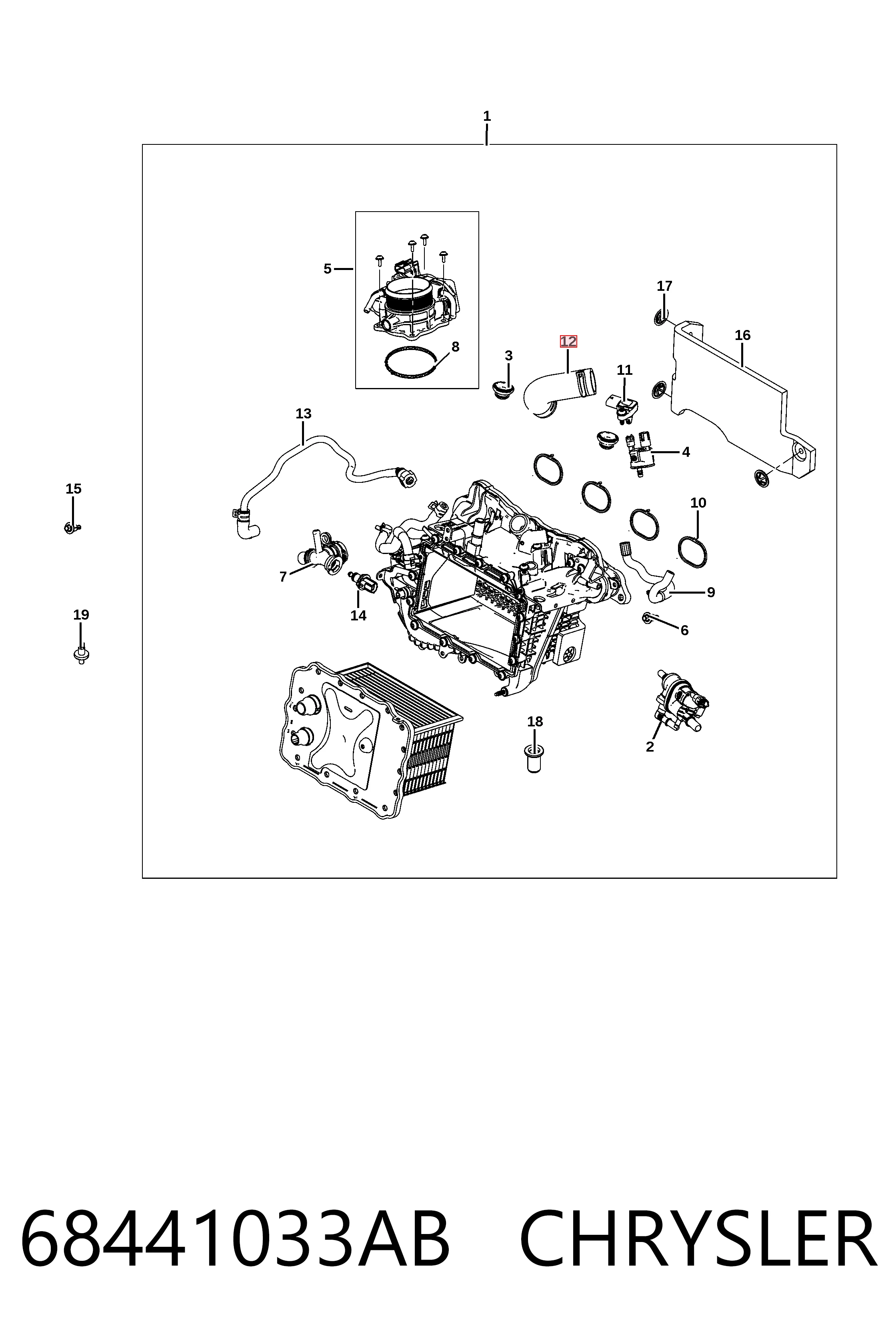  K68441033AA Fiat/Alfa/Lancia