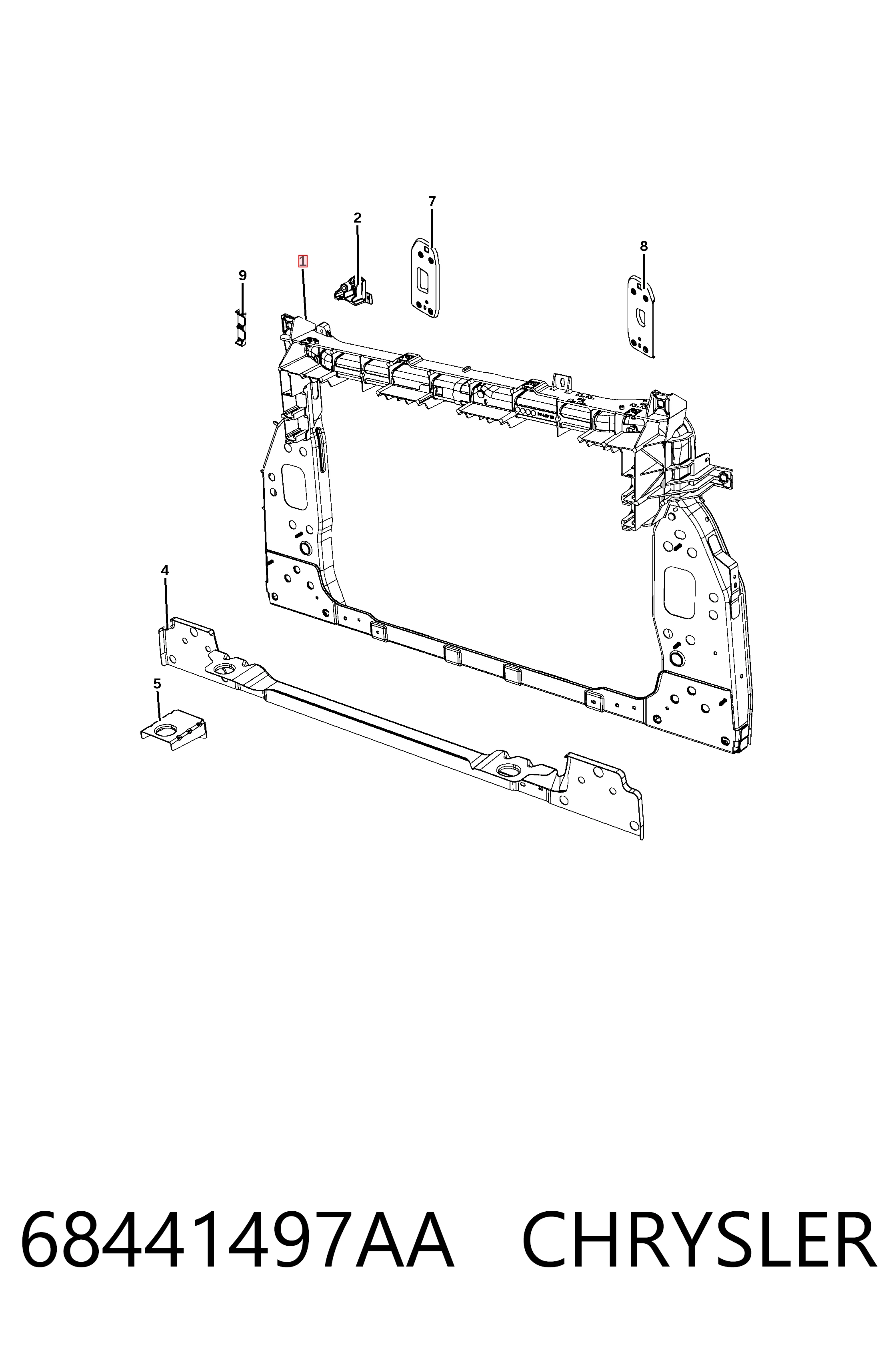 Кронштейн для радиатора Polcar 34L104
